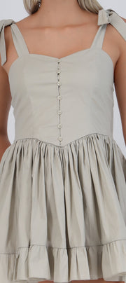 Vestido mini detalle botones