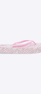Flip flop plataforma estampado zebra