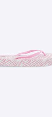 Flip flop plataforma estampado zebra