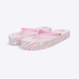 Flip flop plataforma estampado zebra