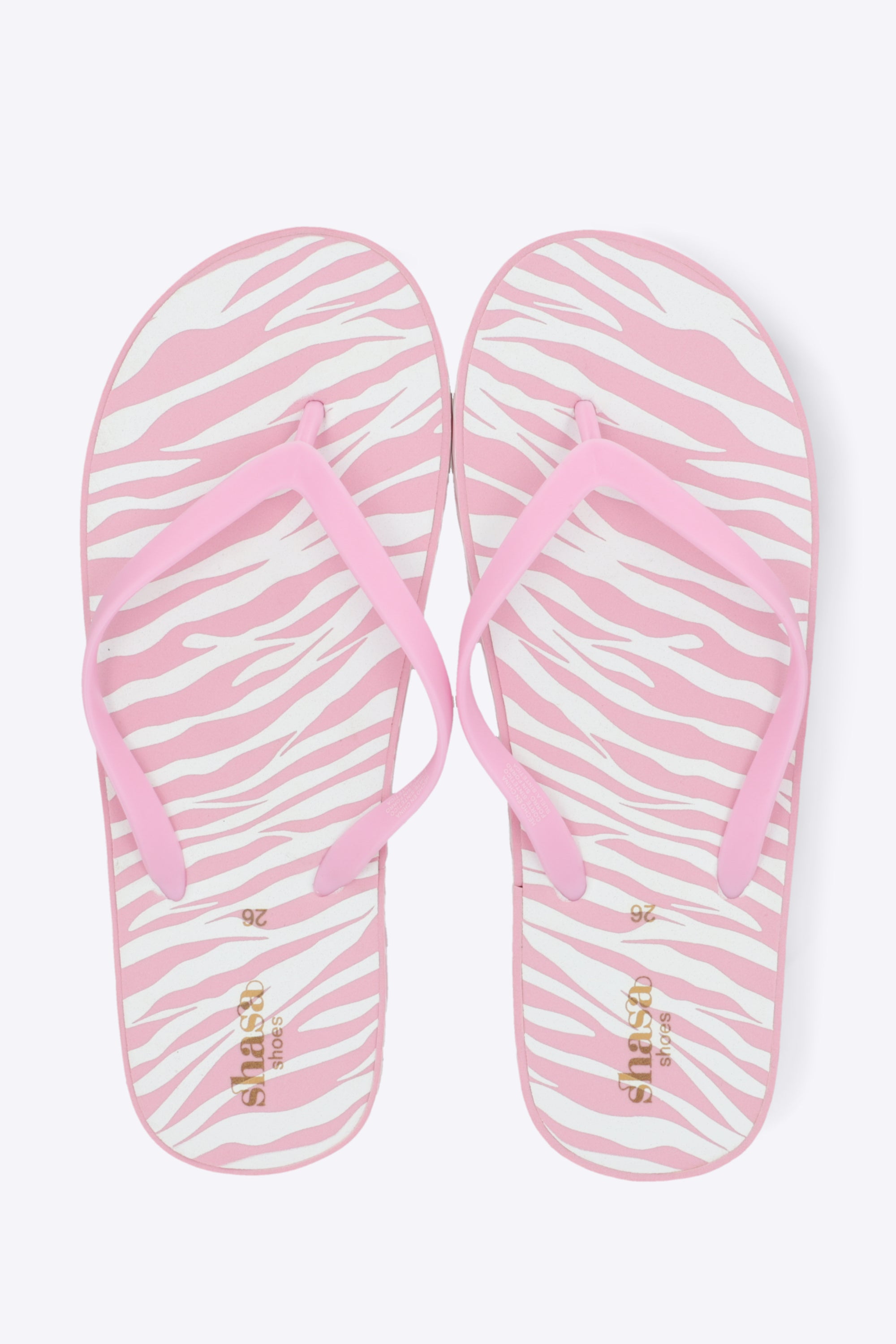 Flip flop plataforma estampado zebra