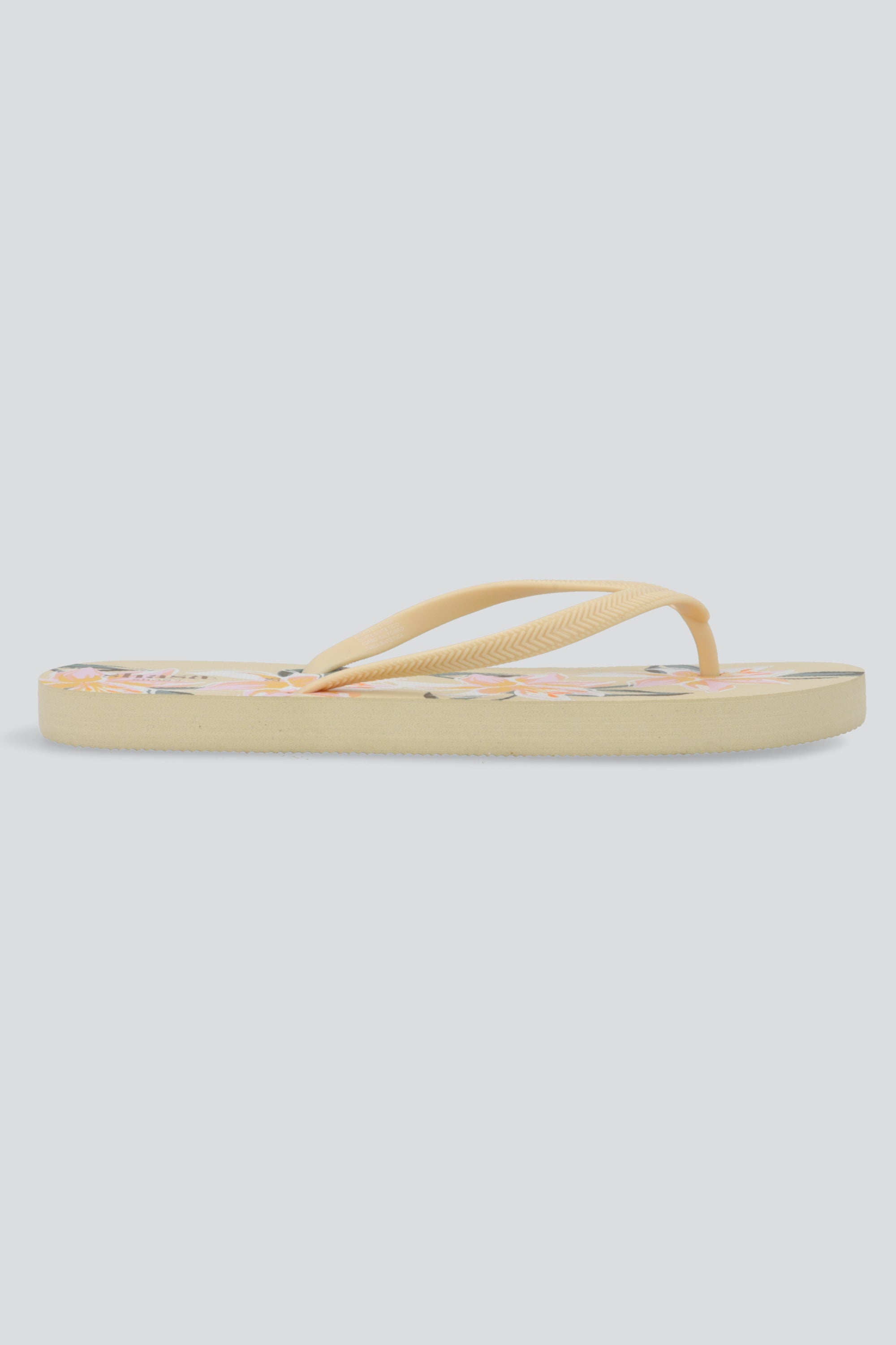 Flip flop estampado floral BEIGE