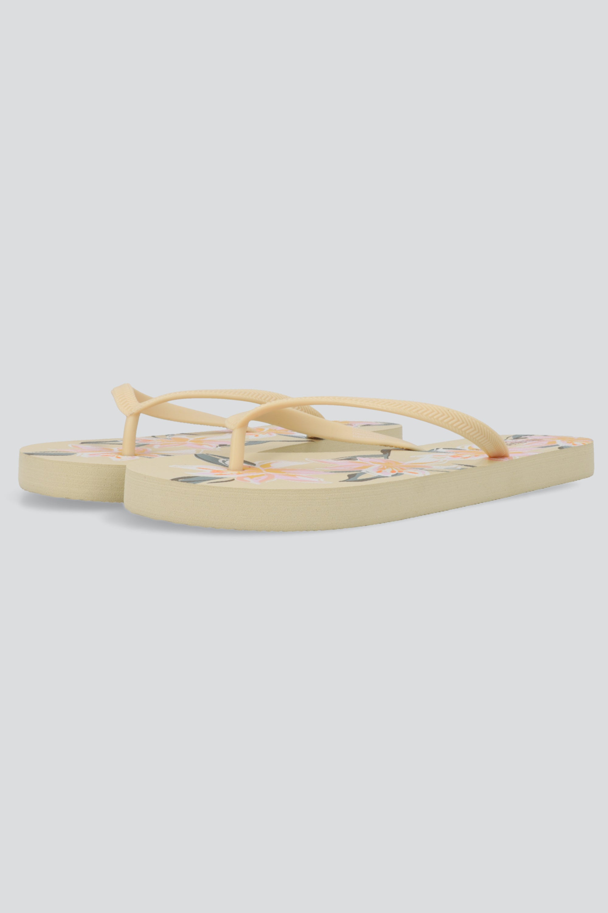 Flip flop estampado floral BEIGE