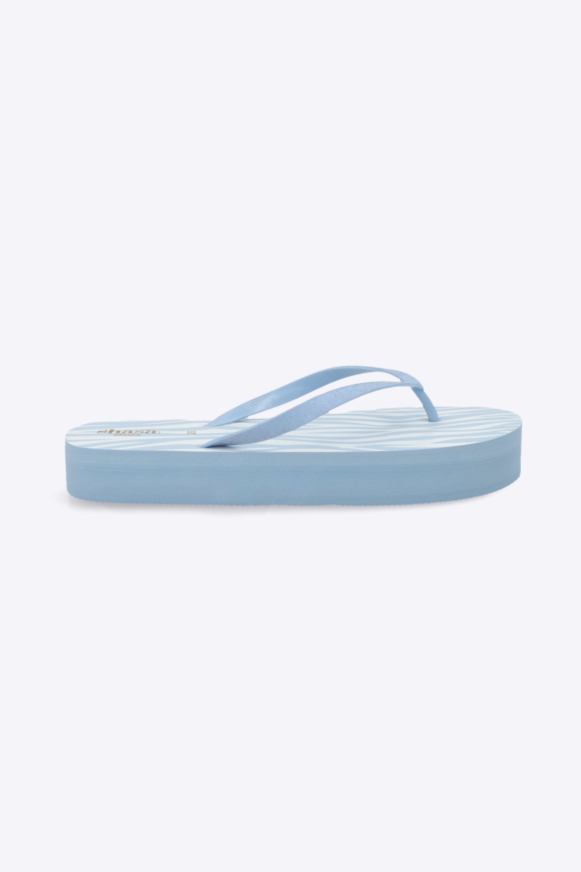 Flip flop chinela brillos estampado zebra