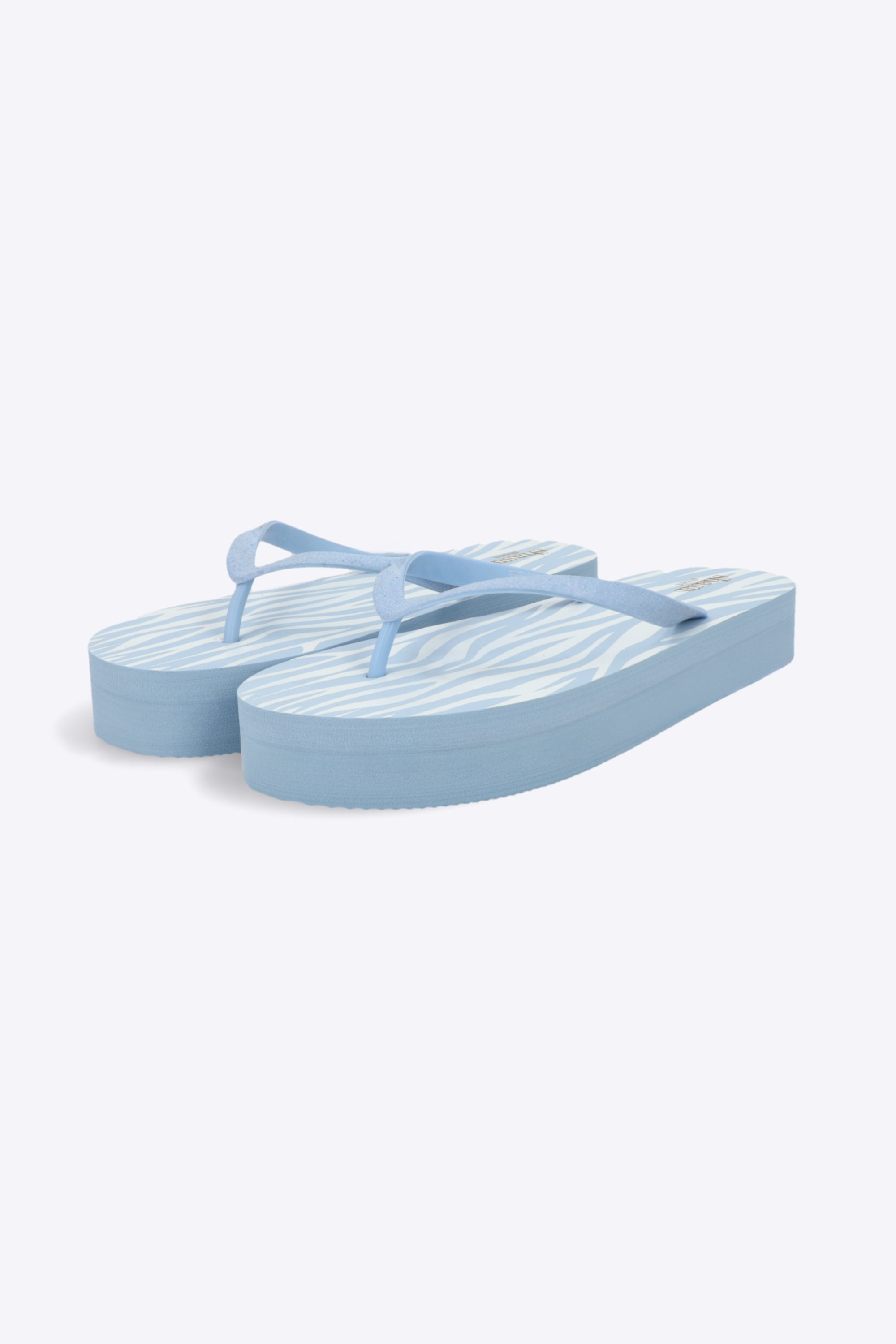Flip flop chinela brillos estampado zebra