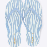 Flip flop chinela brillos estampado zebra