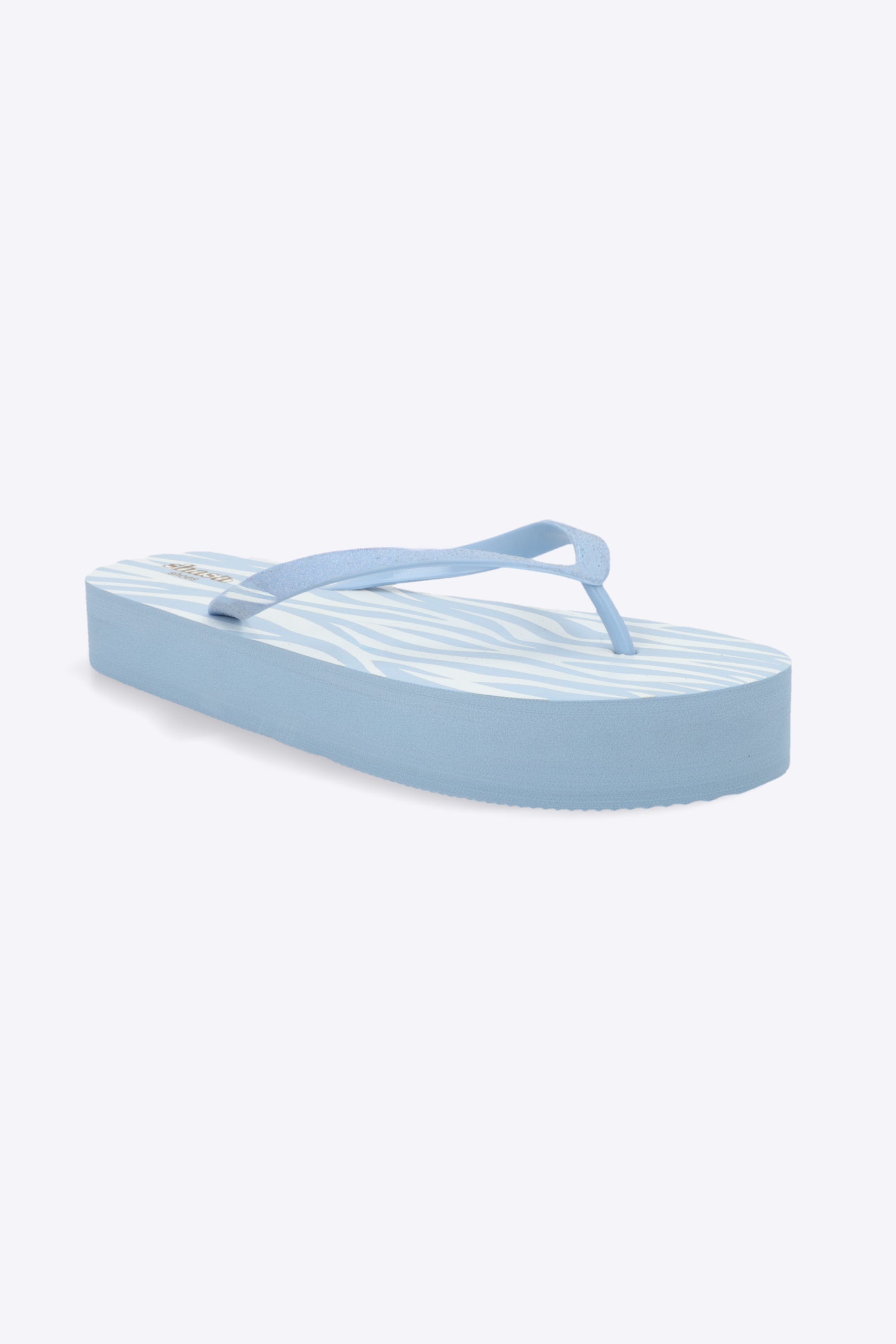 Flip flop chinela brillos estampado zebra