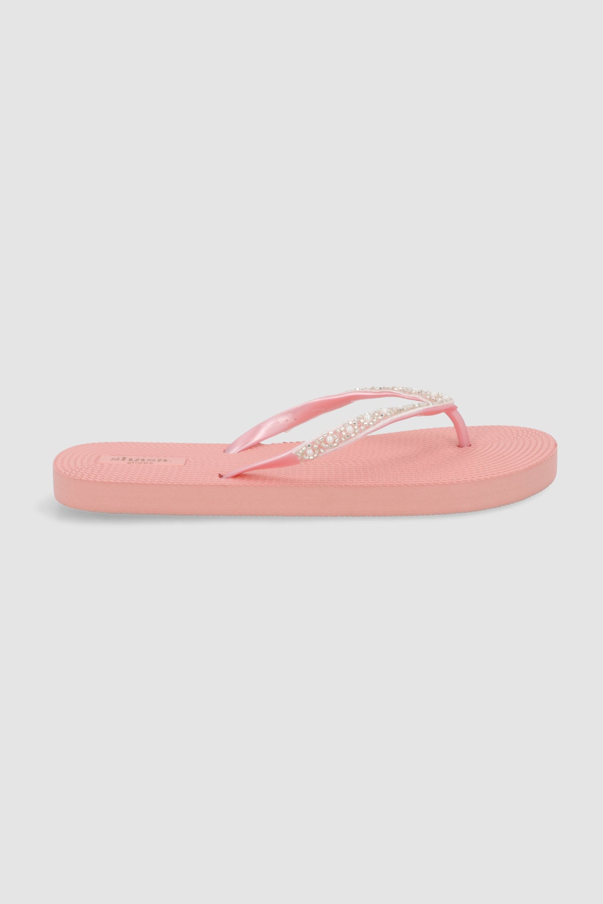 Flip flop chinela piedras textura BLUSH