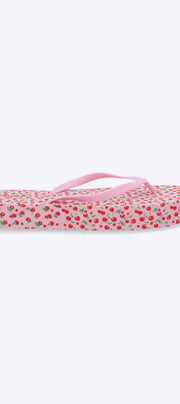 Flip flop plataforma estampado cerezas