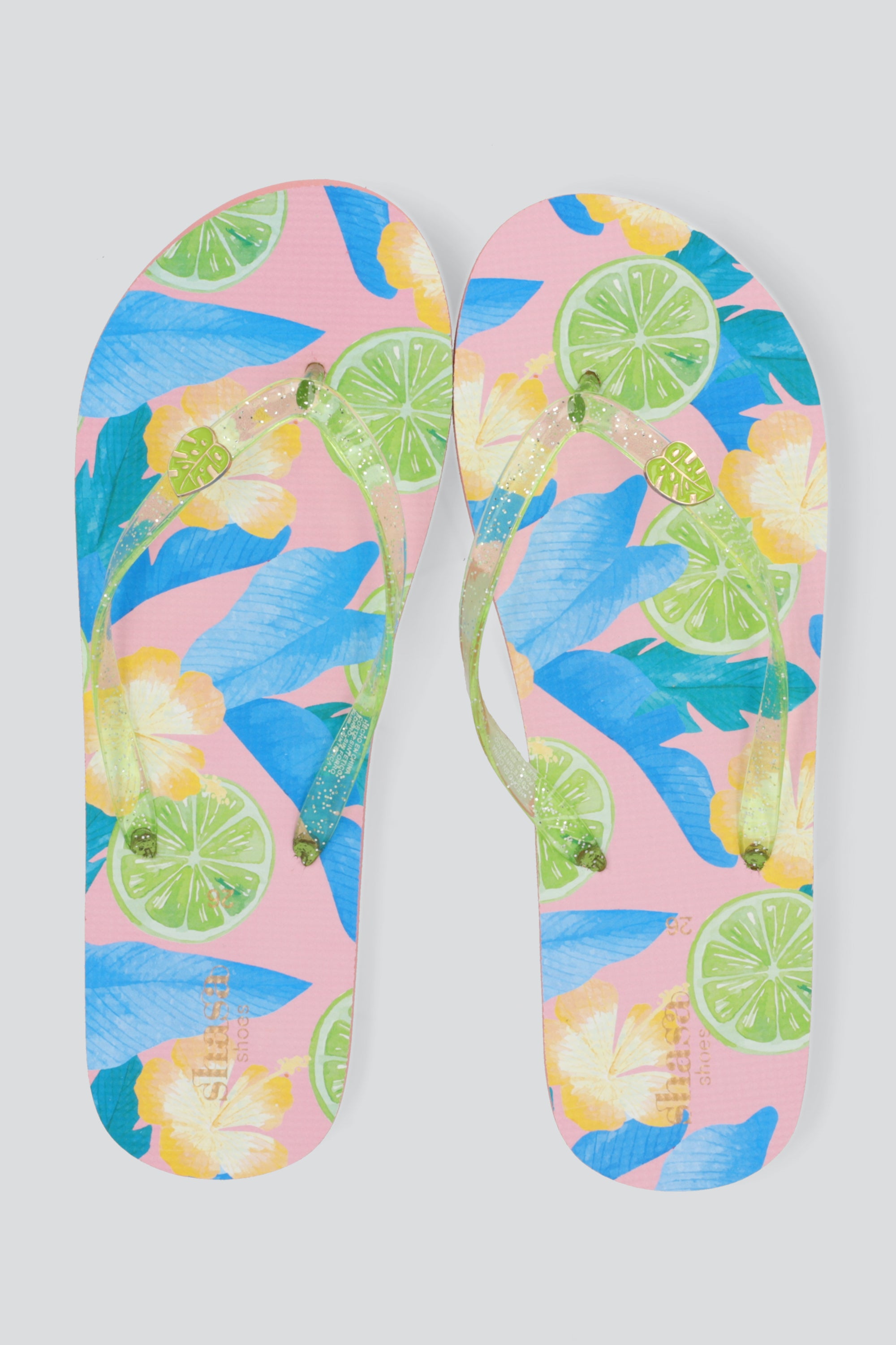 Flip flop estampado tropical ROSA