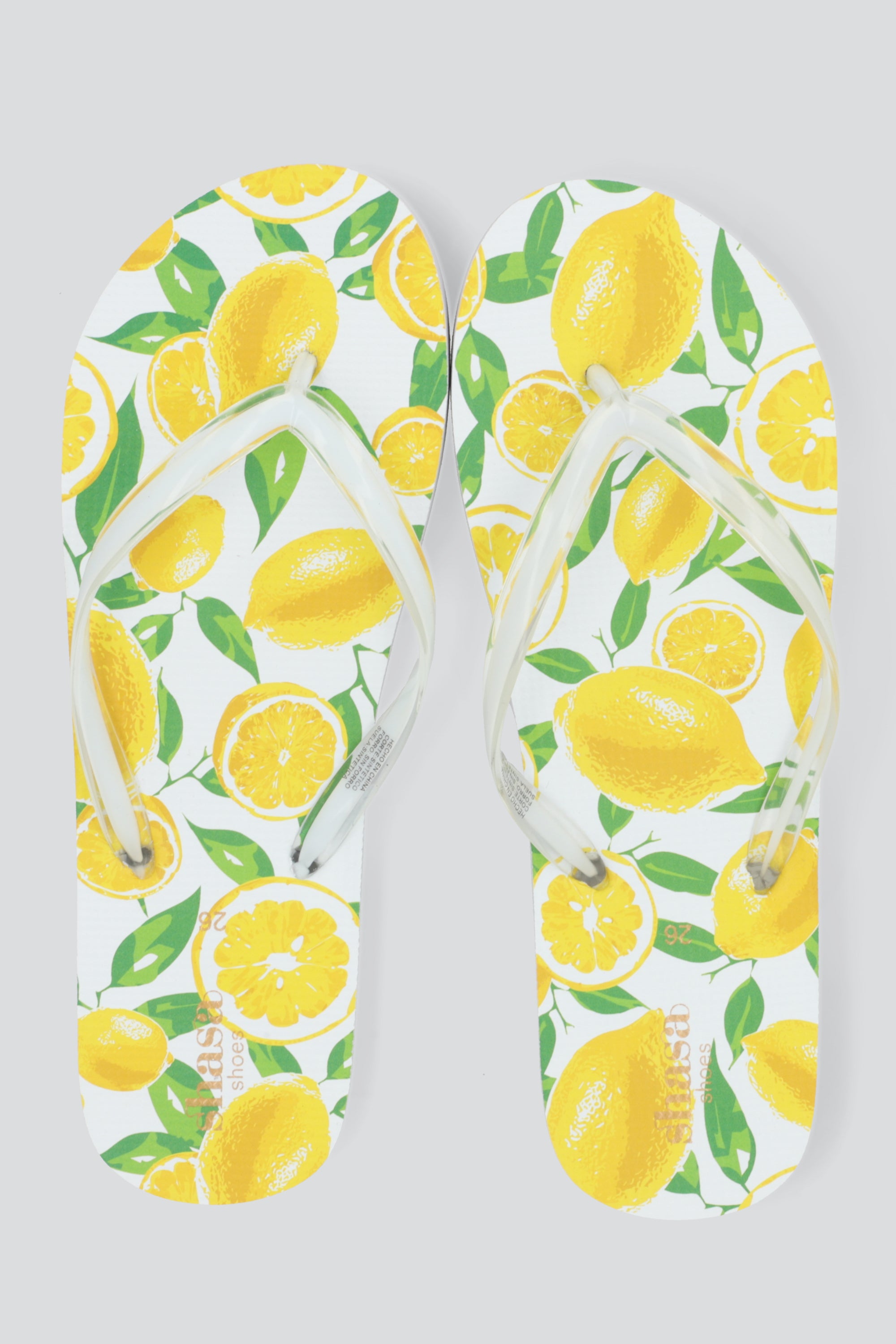Flip flop estampado limones BLANCO
