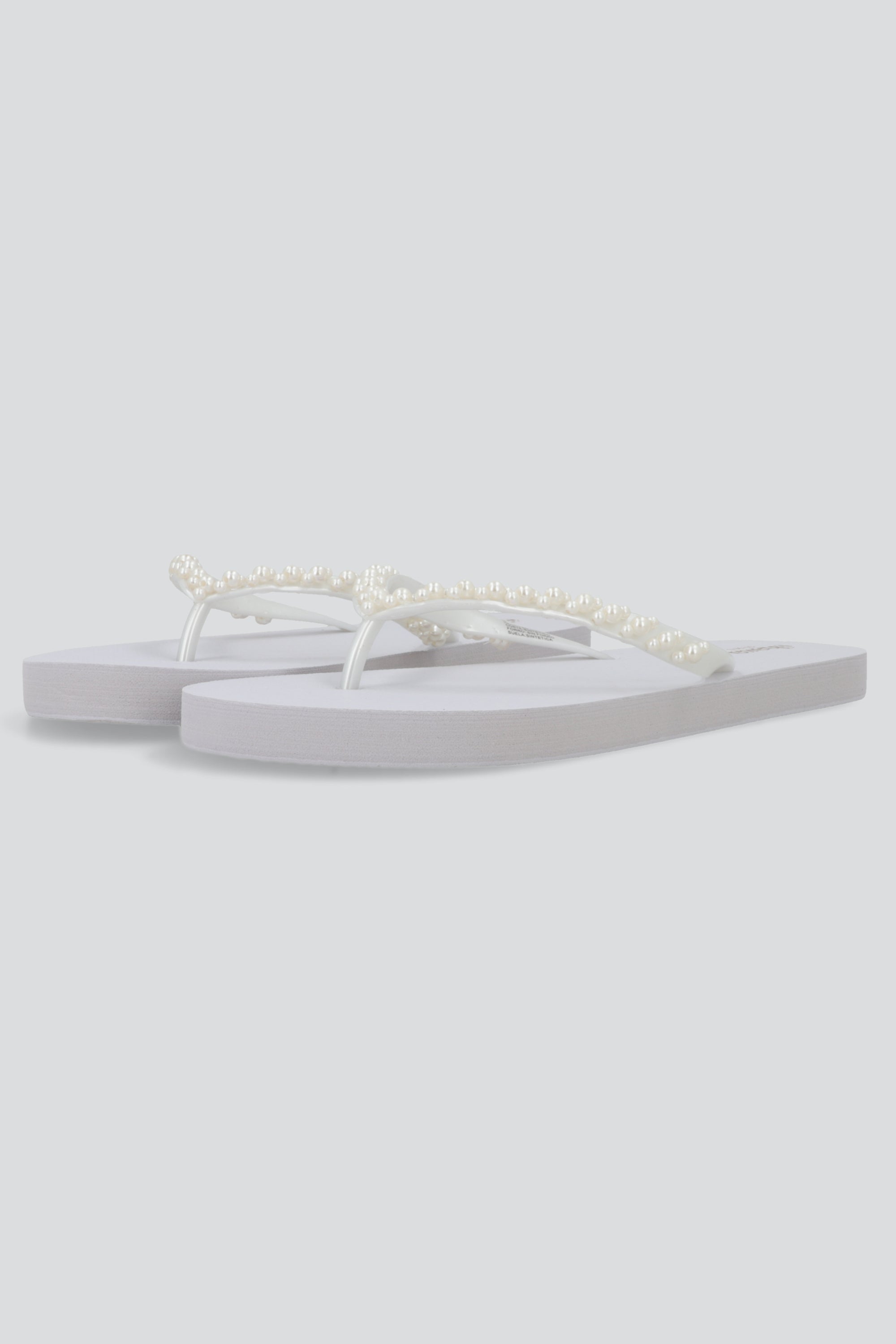 Flip flop chinela perlas BLANCO