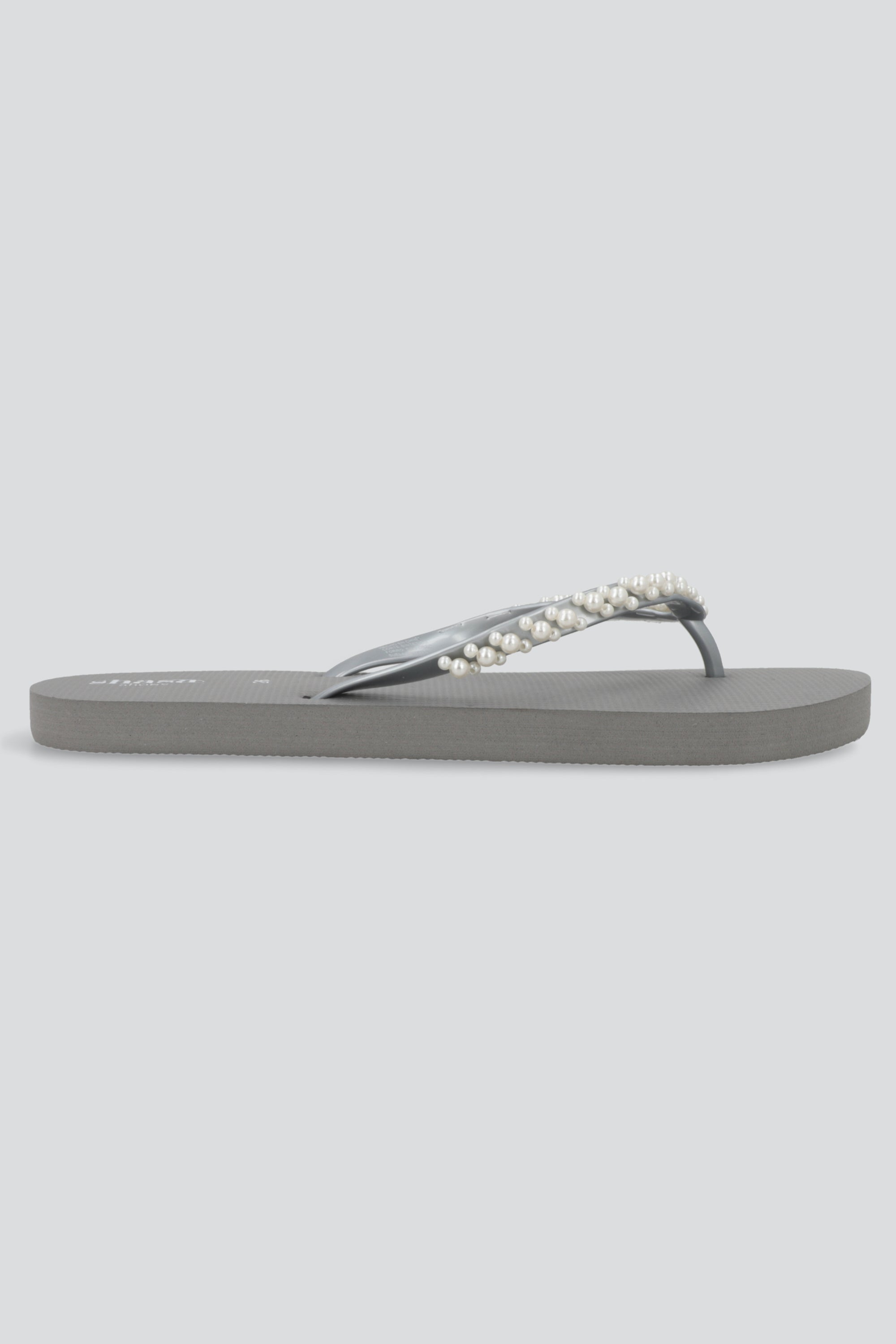 Flip flop chinela perlas GRIS