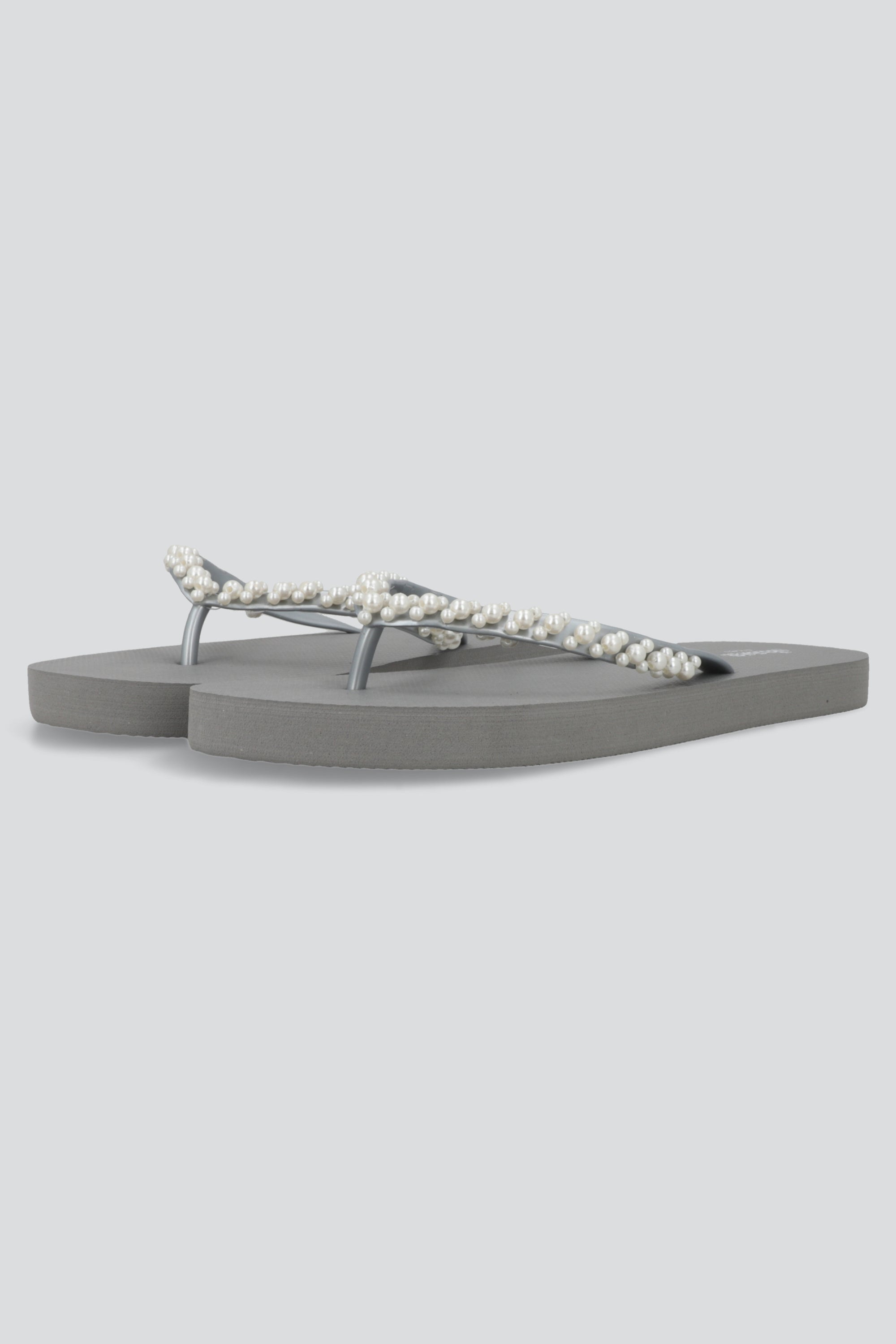 Flip flop chinela perlas GRIS