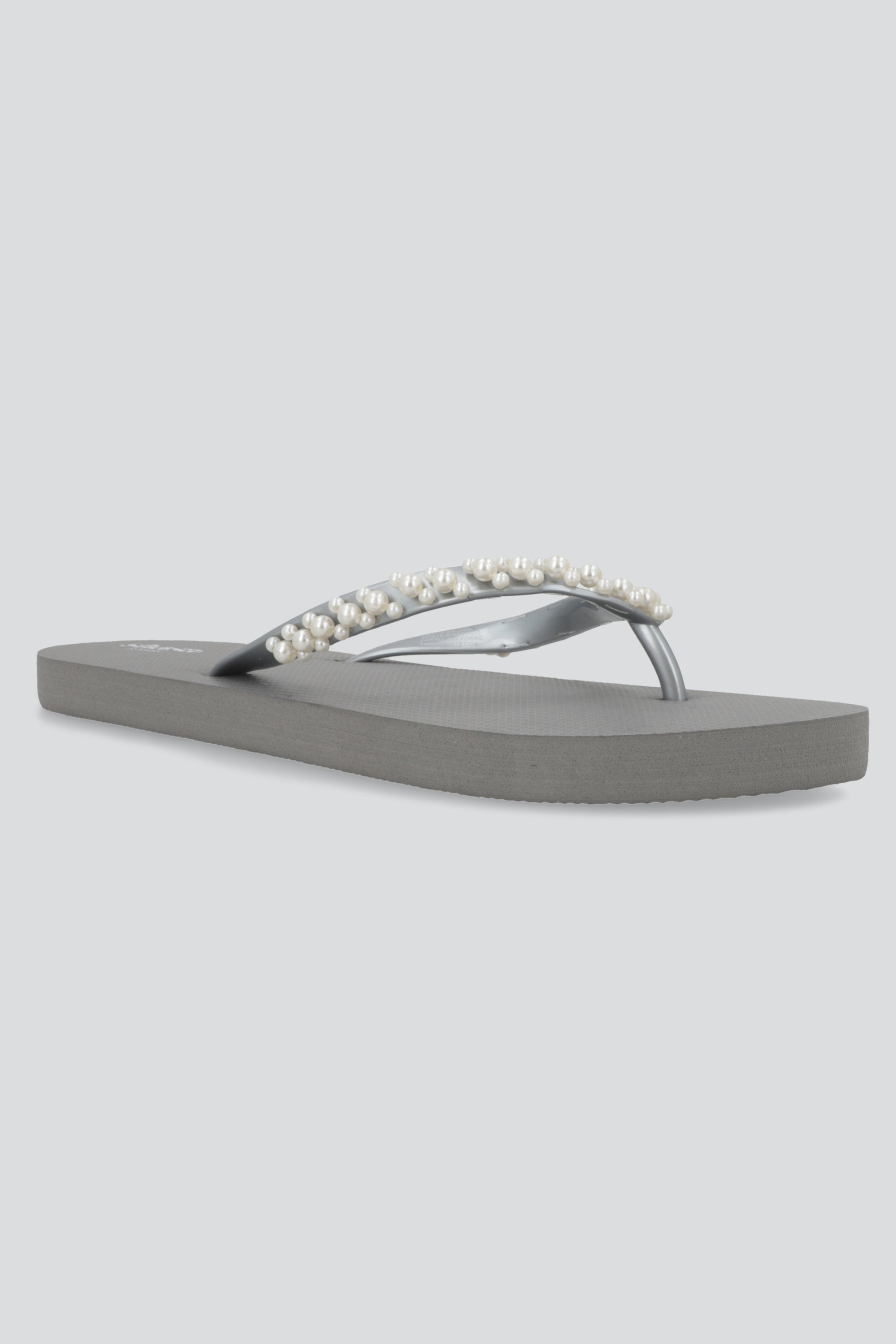Flip flop chinela perlas GRIS