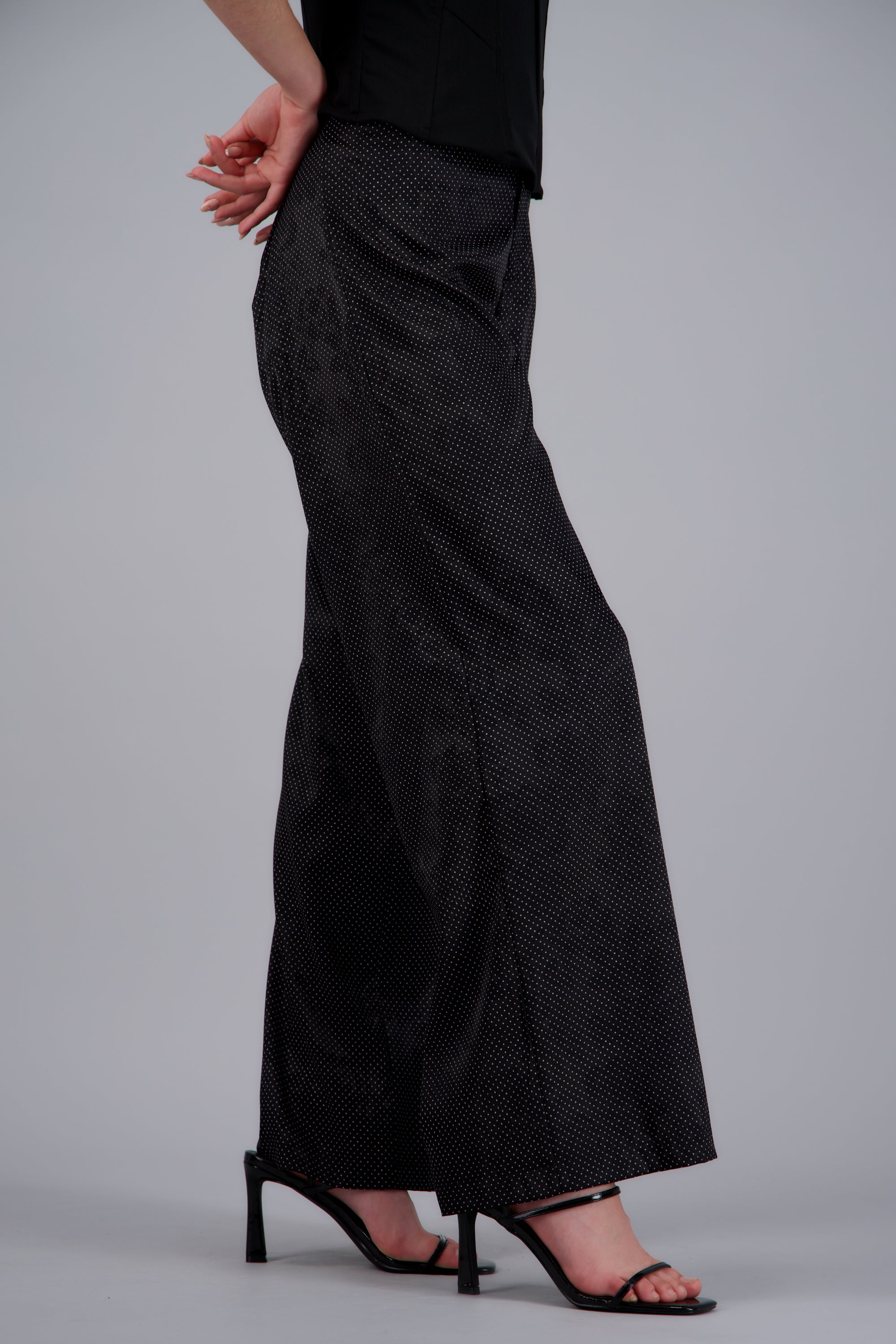 Pantalon amplio polka dots NEGRO COMBO