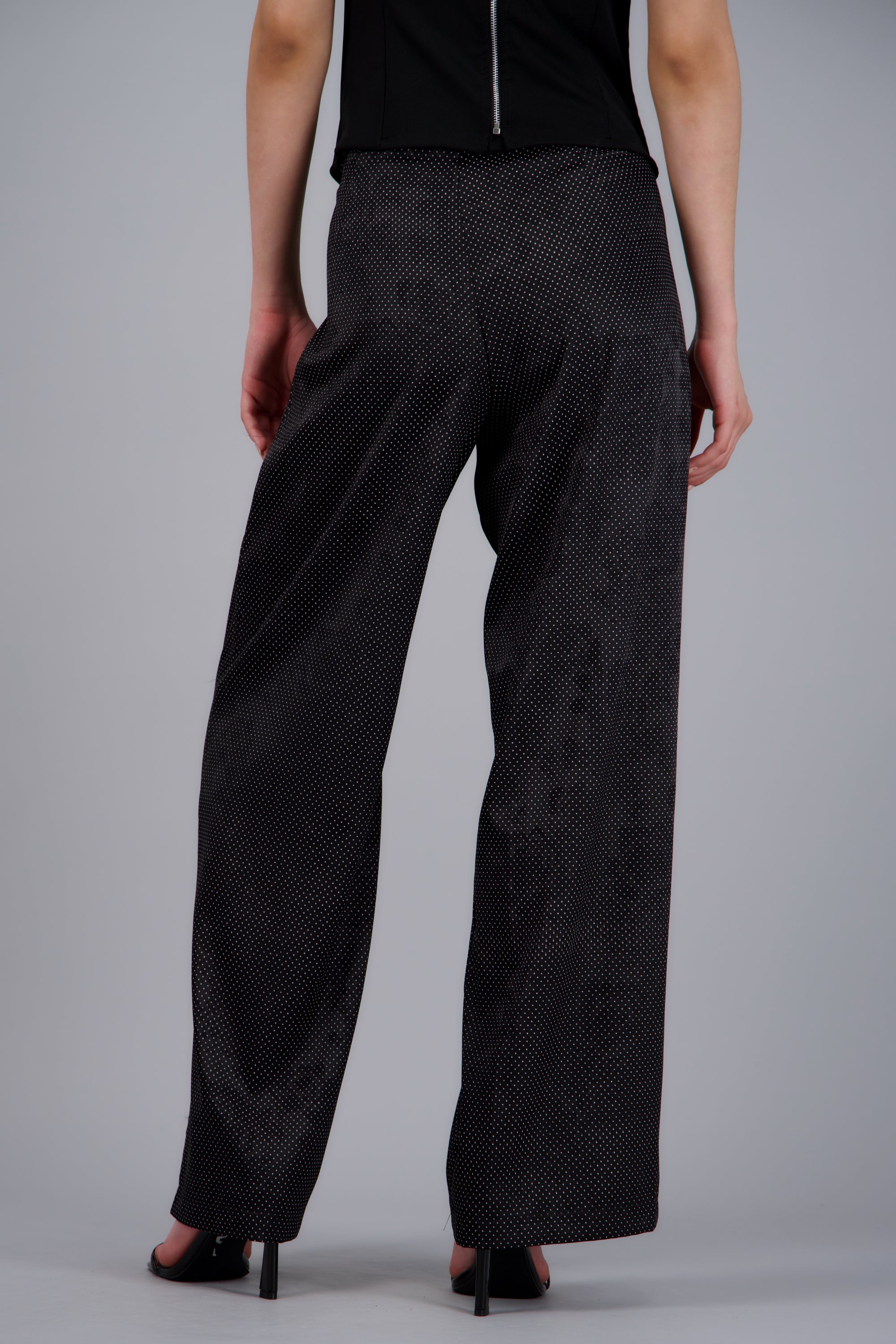 Pantalon amplio polka dots NEGRO COMBO