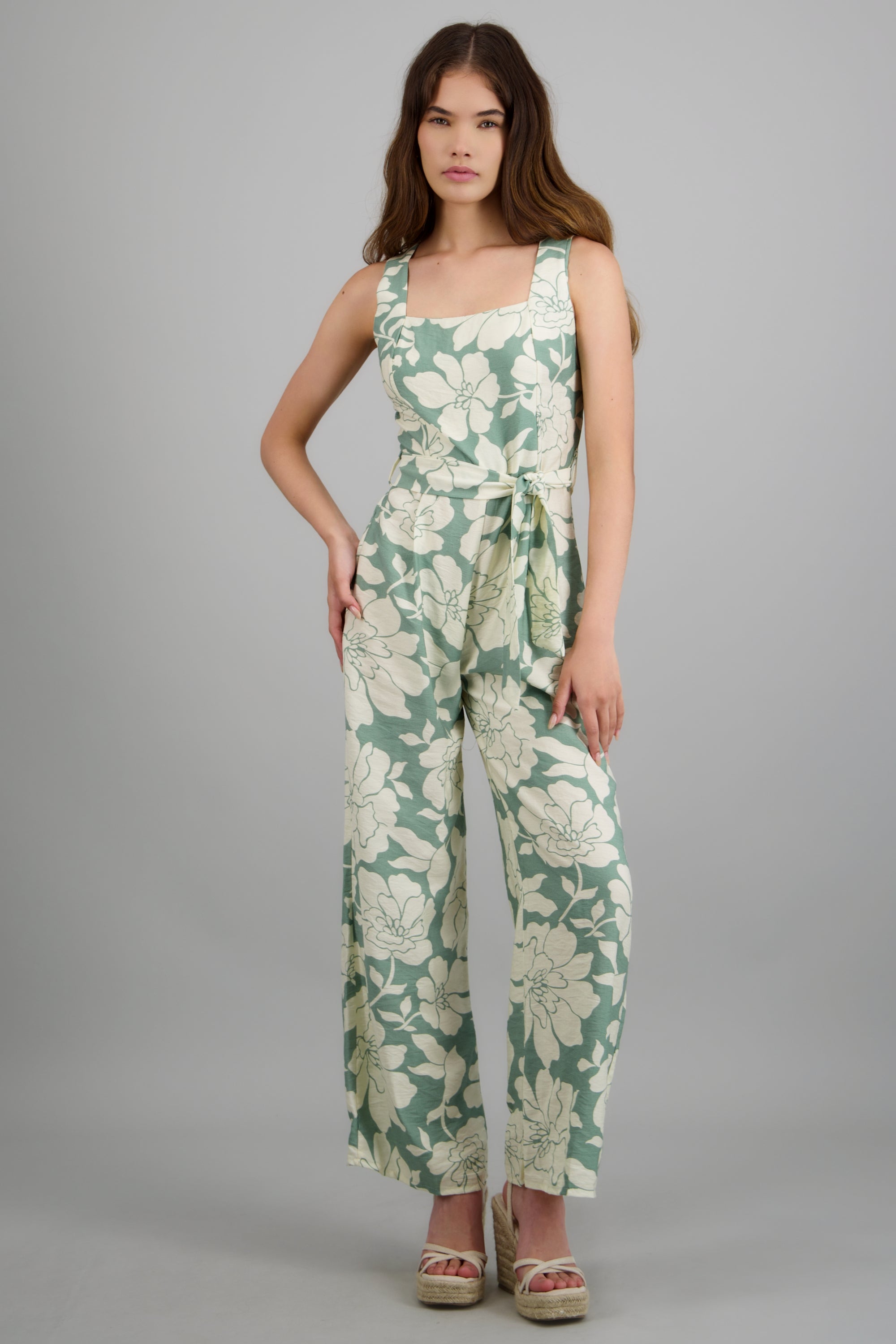 Jumpsuit tirantes estampado flores SAGE