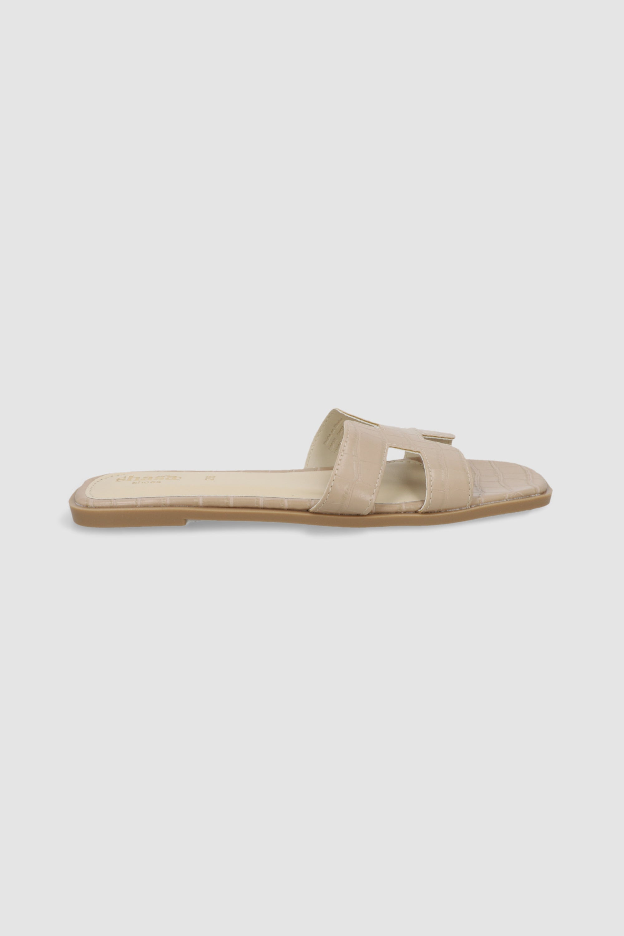 Sandalia greca croco TAUPE