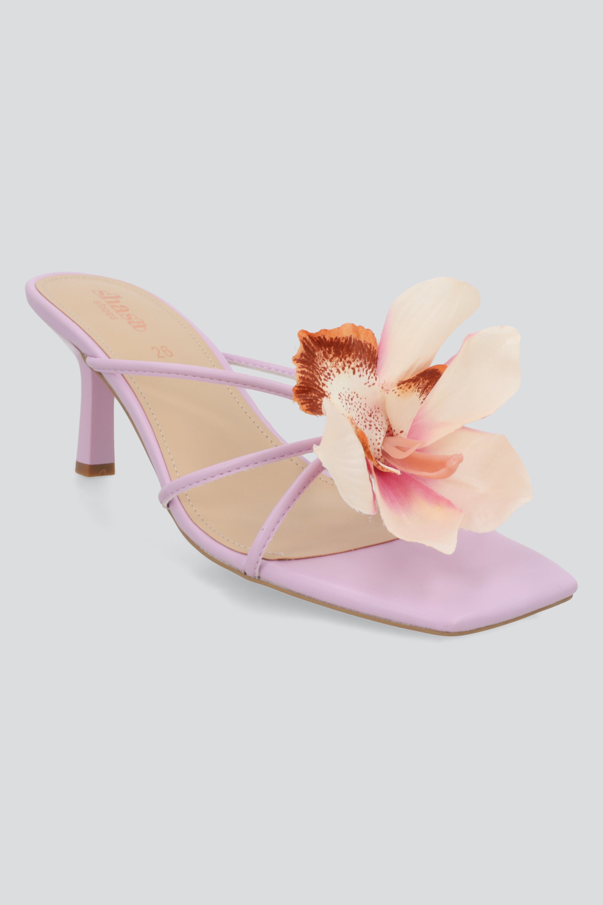 Tacon kitten flor tiras ROSA