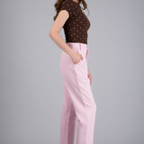 Pantalón Cintura Alta Capri Bolsas