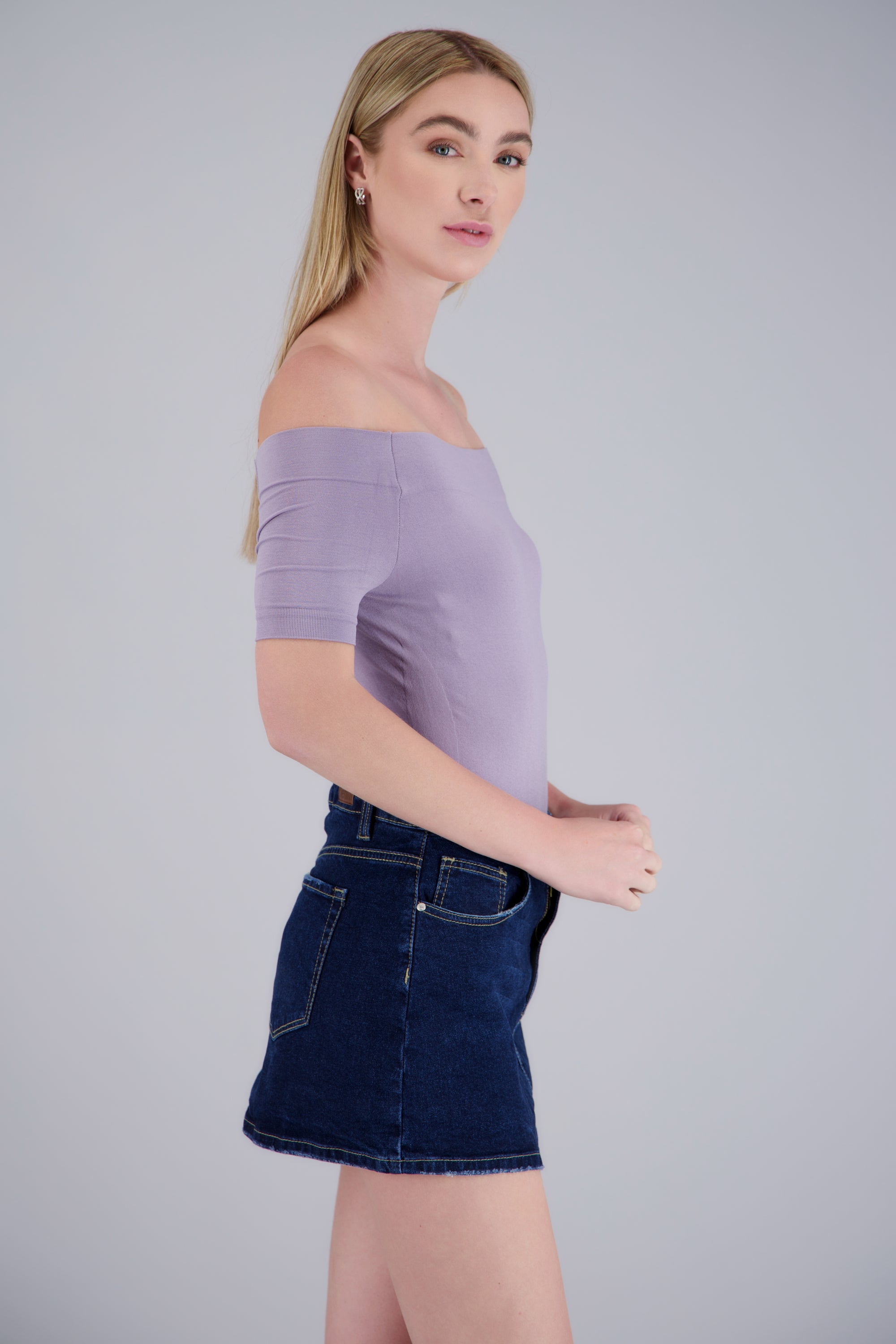 Bodysuit Liso Hombros Descubiertos LILA
