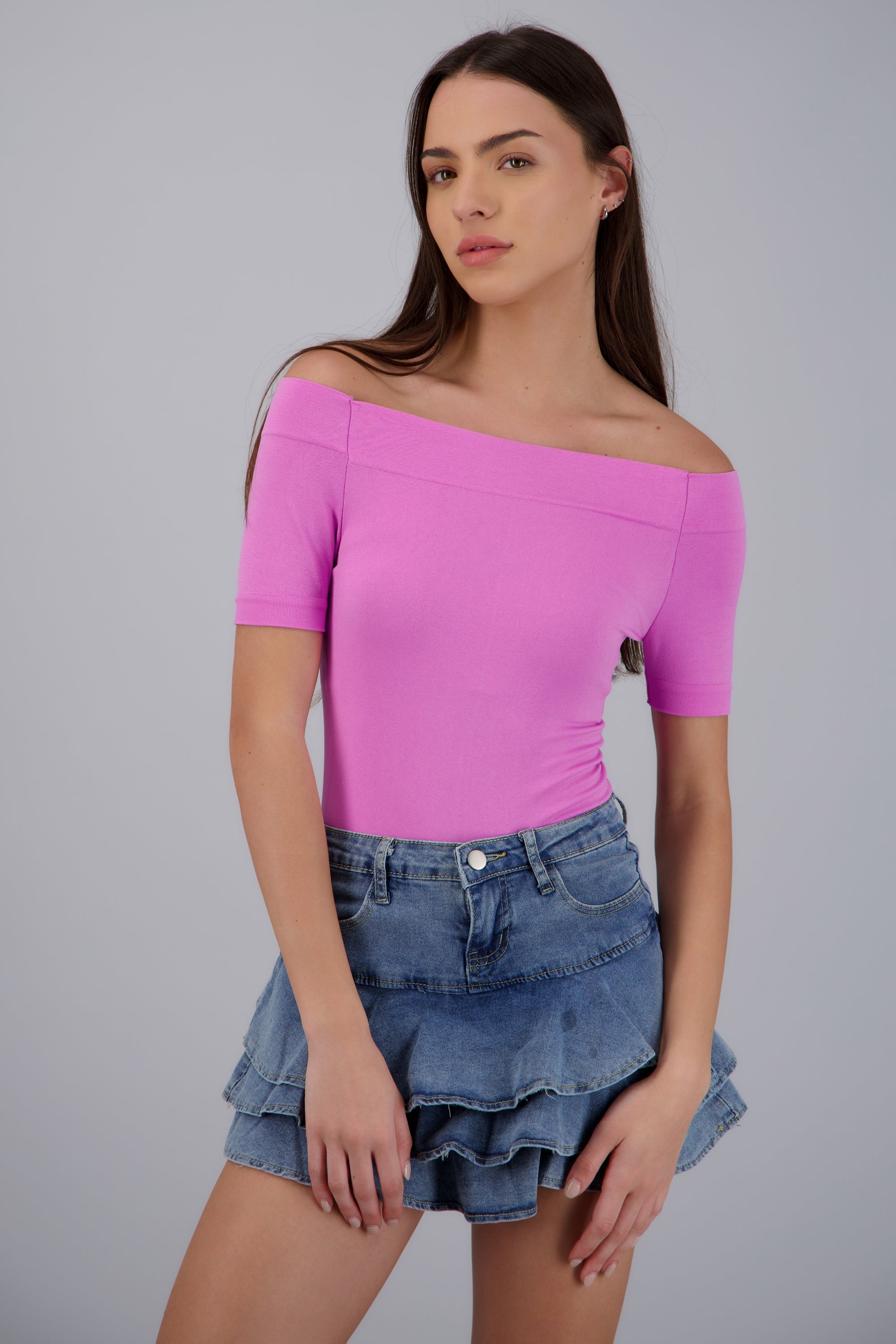 Bodysuit Liso Hombros Descubiertos FIUSHA