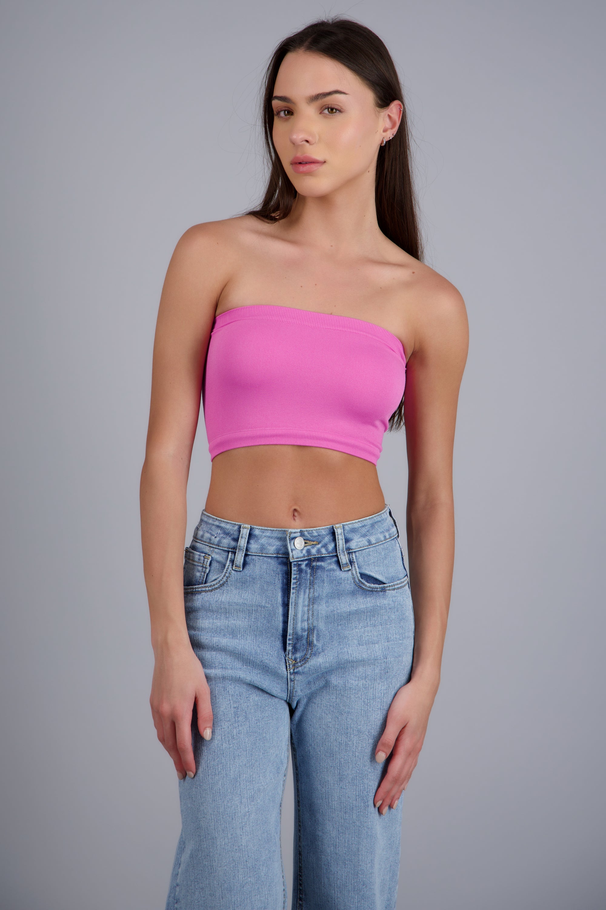 Top Tubo Elástico Acanalado FIUSHA