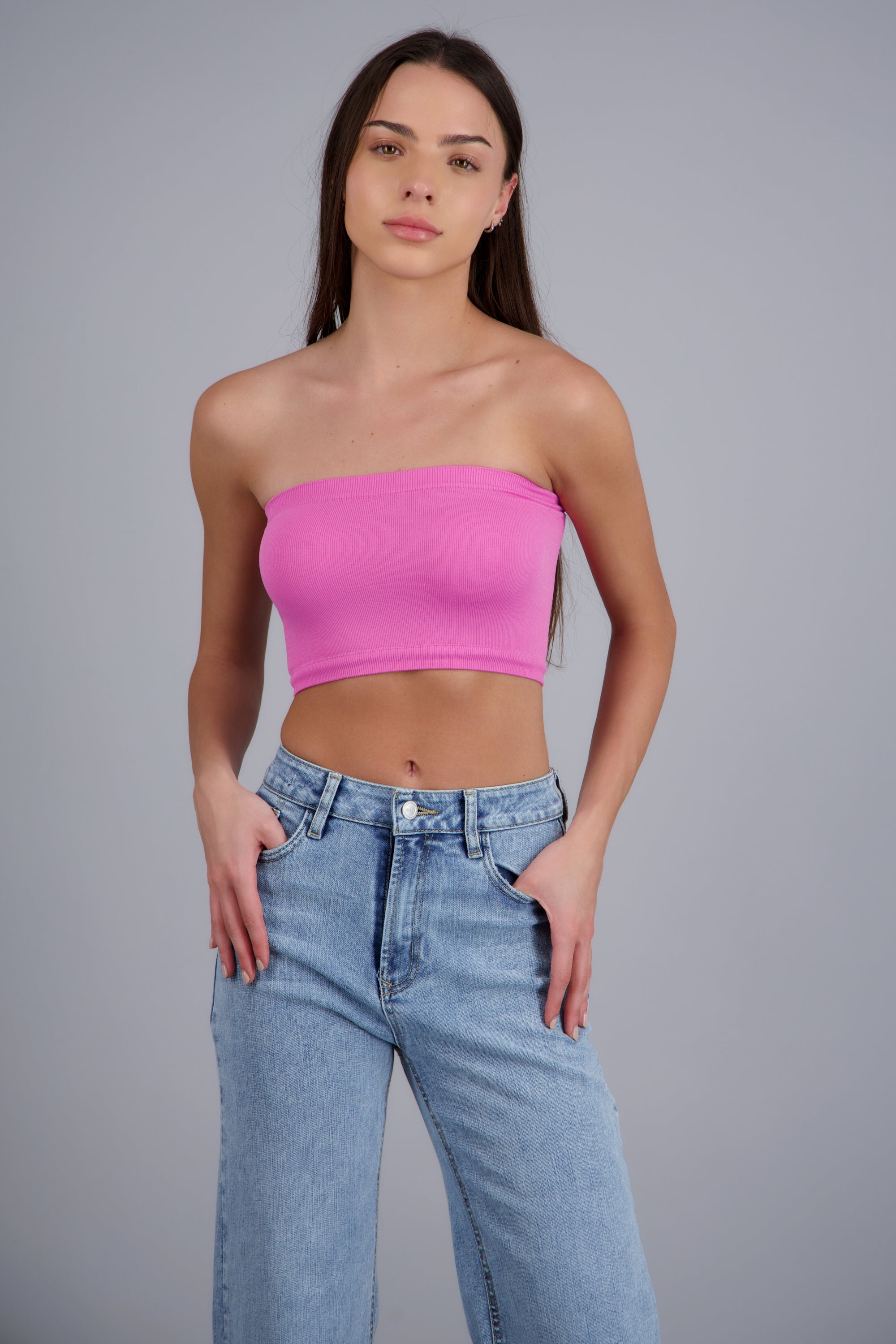 Top Tubo Elástico Acanalado FIUSHA