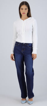 Jeans straight mid rise
