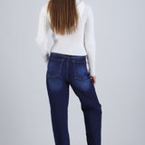 Jeans straight mid rise