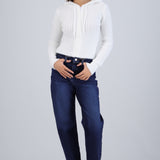 Jeans straight mid rise