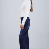 Jeans straight mid rise
