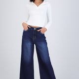 Jeans cropped mid rise