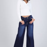 Jeans cropped mid rise