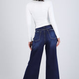 Jeans cropped mid rise