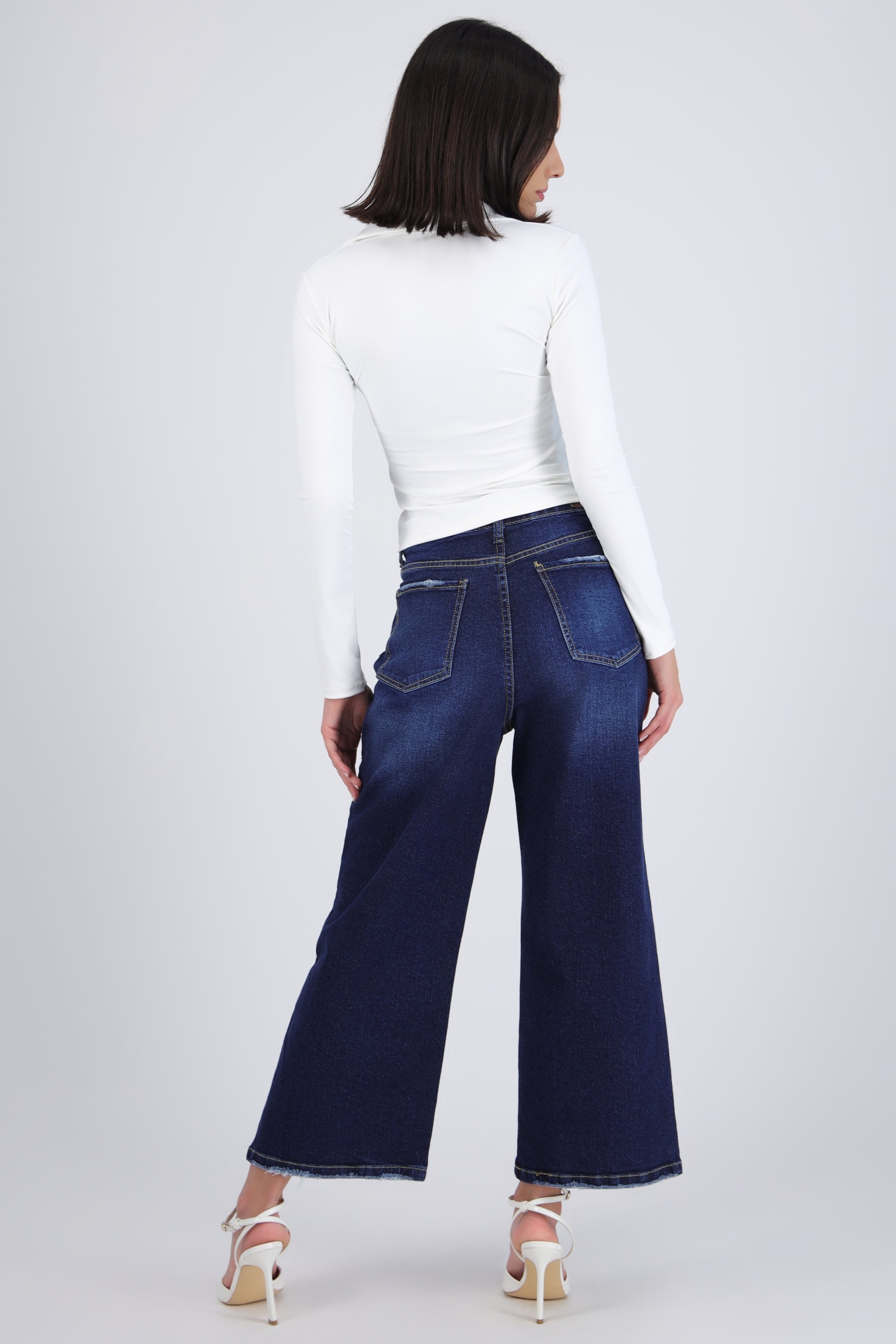Jeans cropped mid rise