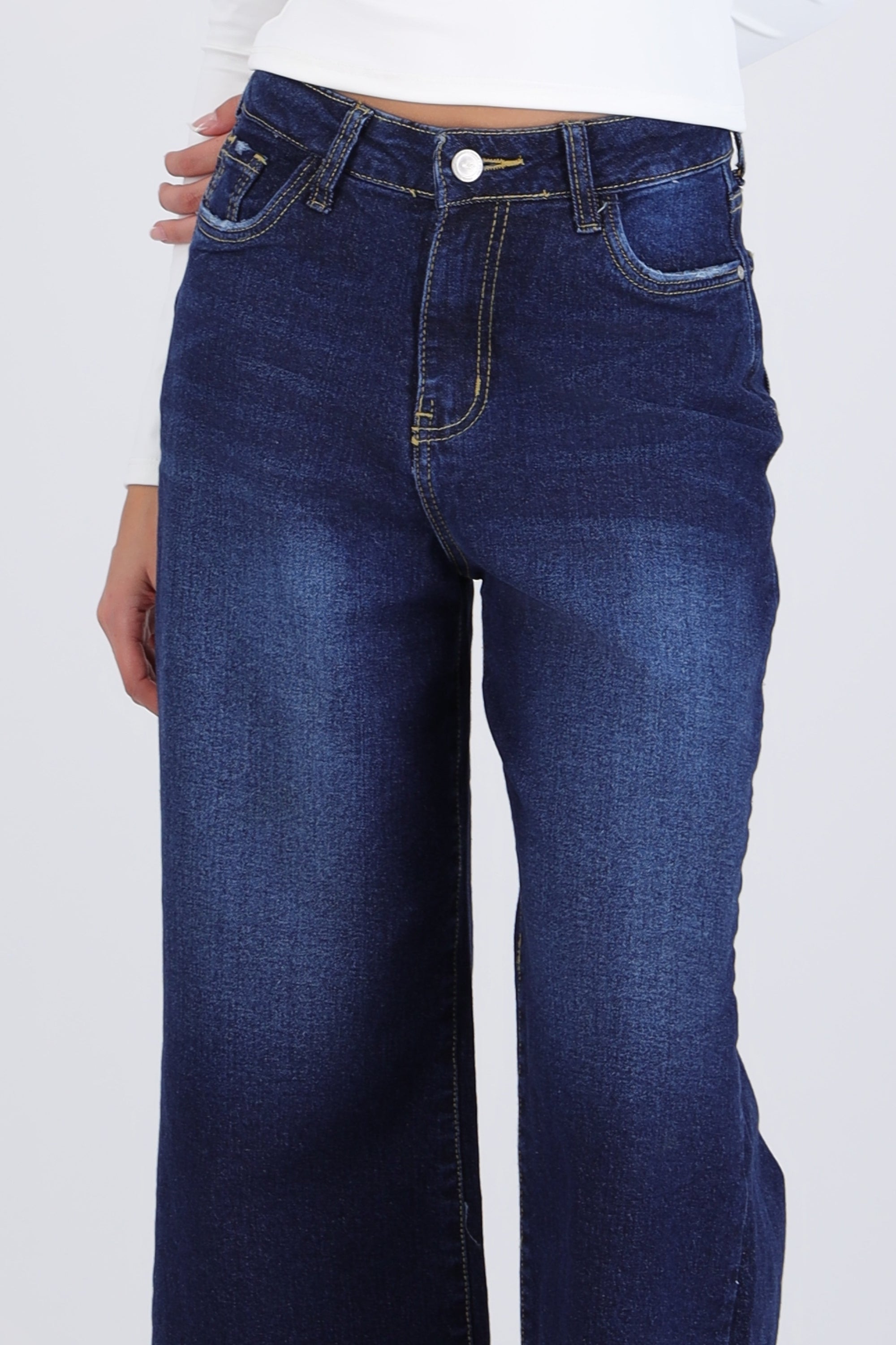 Jeans cropped mid rise