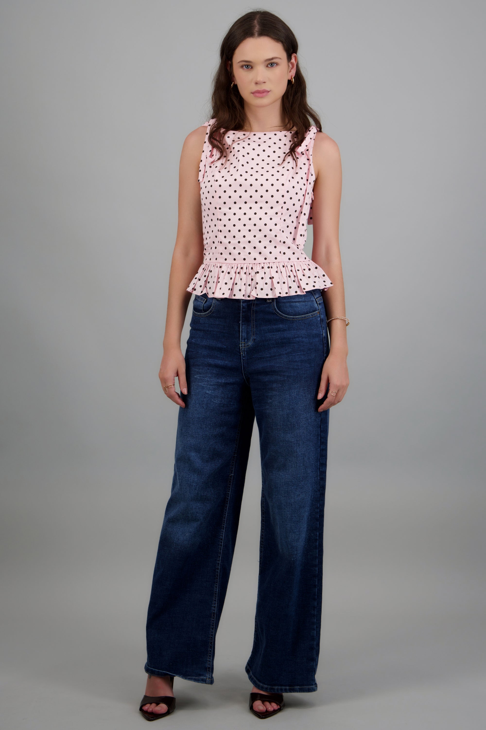 Top polkadot peplum ROSA COMBO