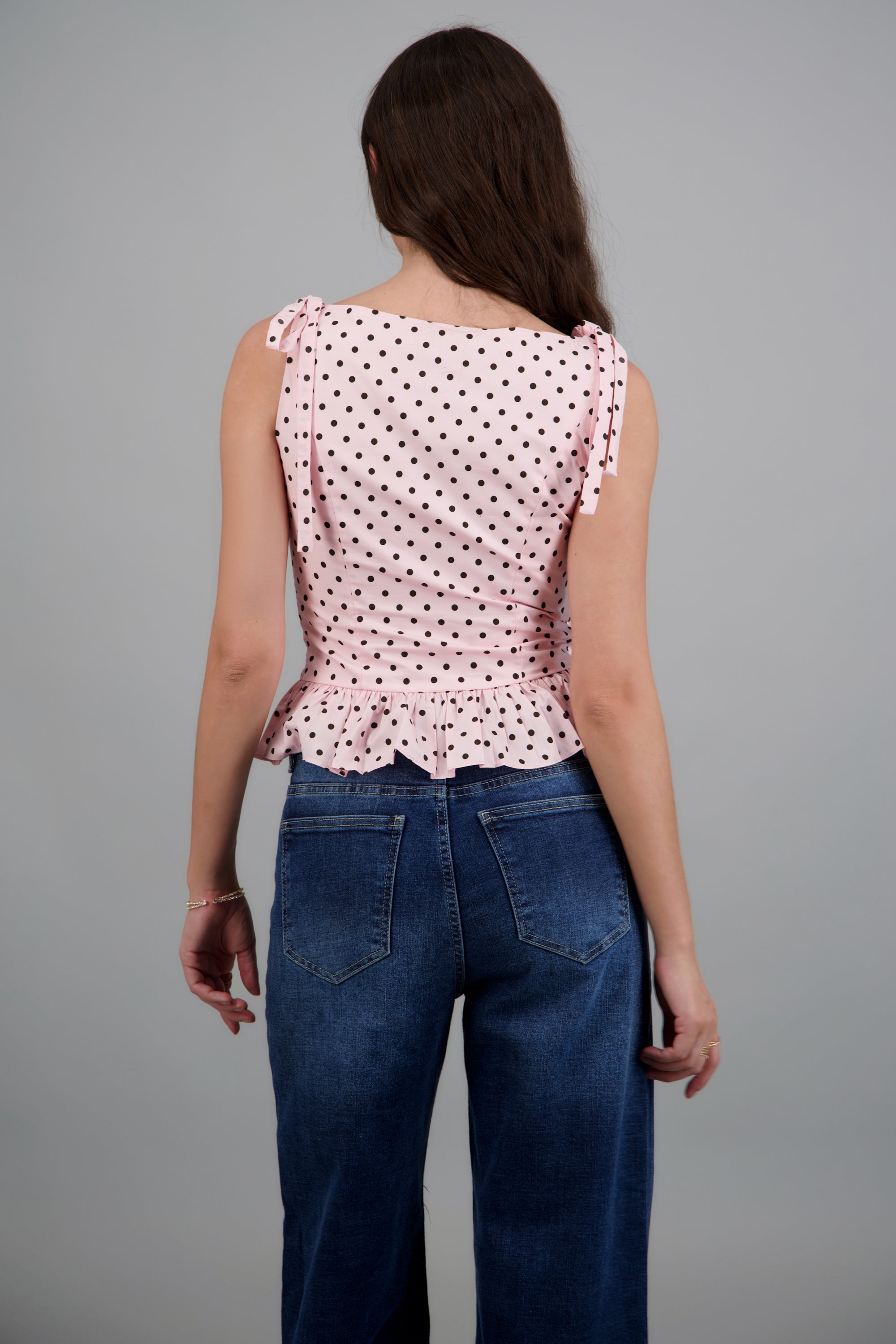 Top polkadot peplum ROSA COMBO