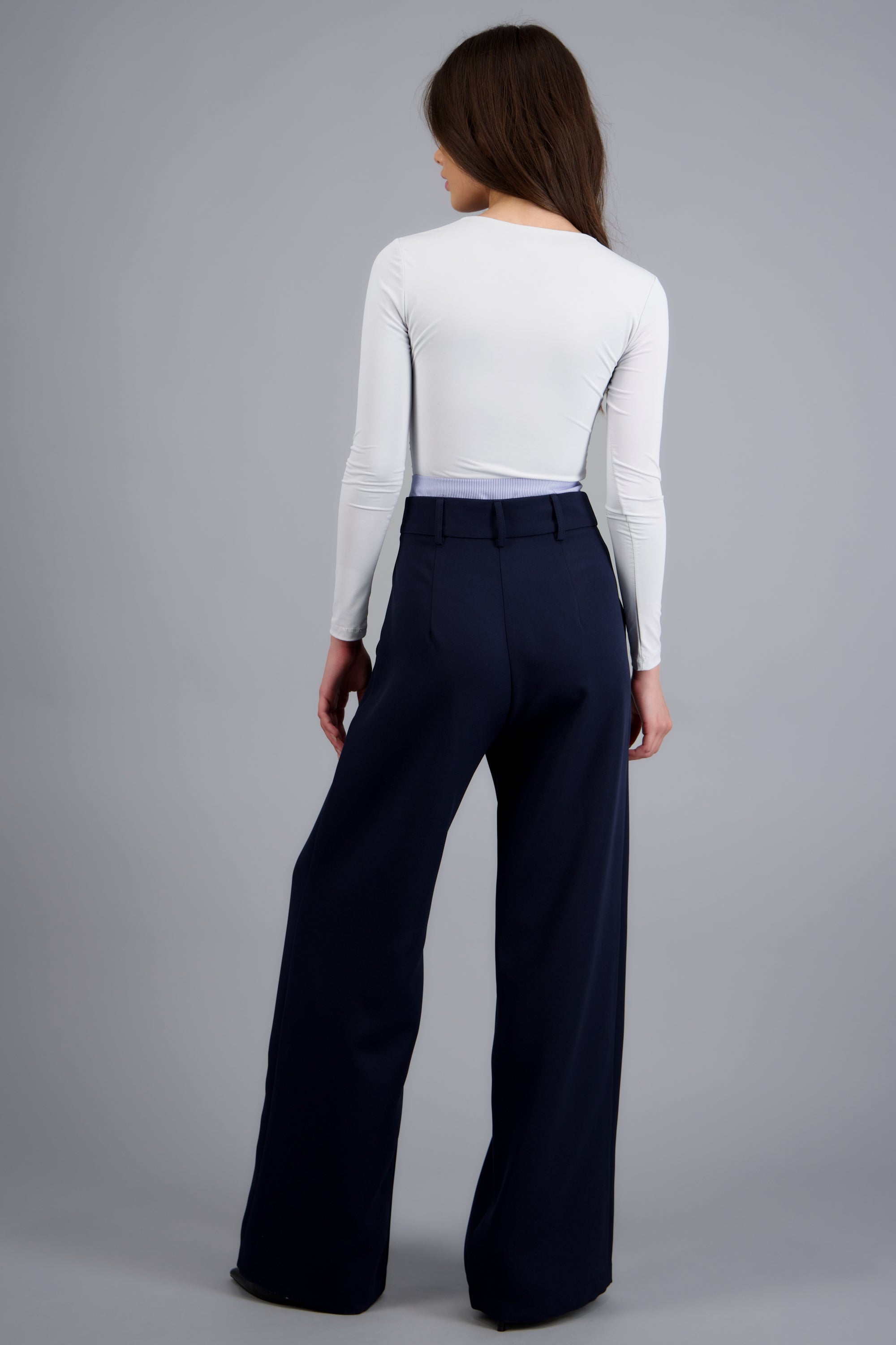 Pantalon sastre con pretina doble MARINO