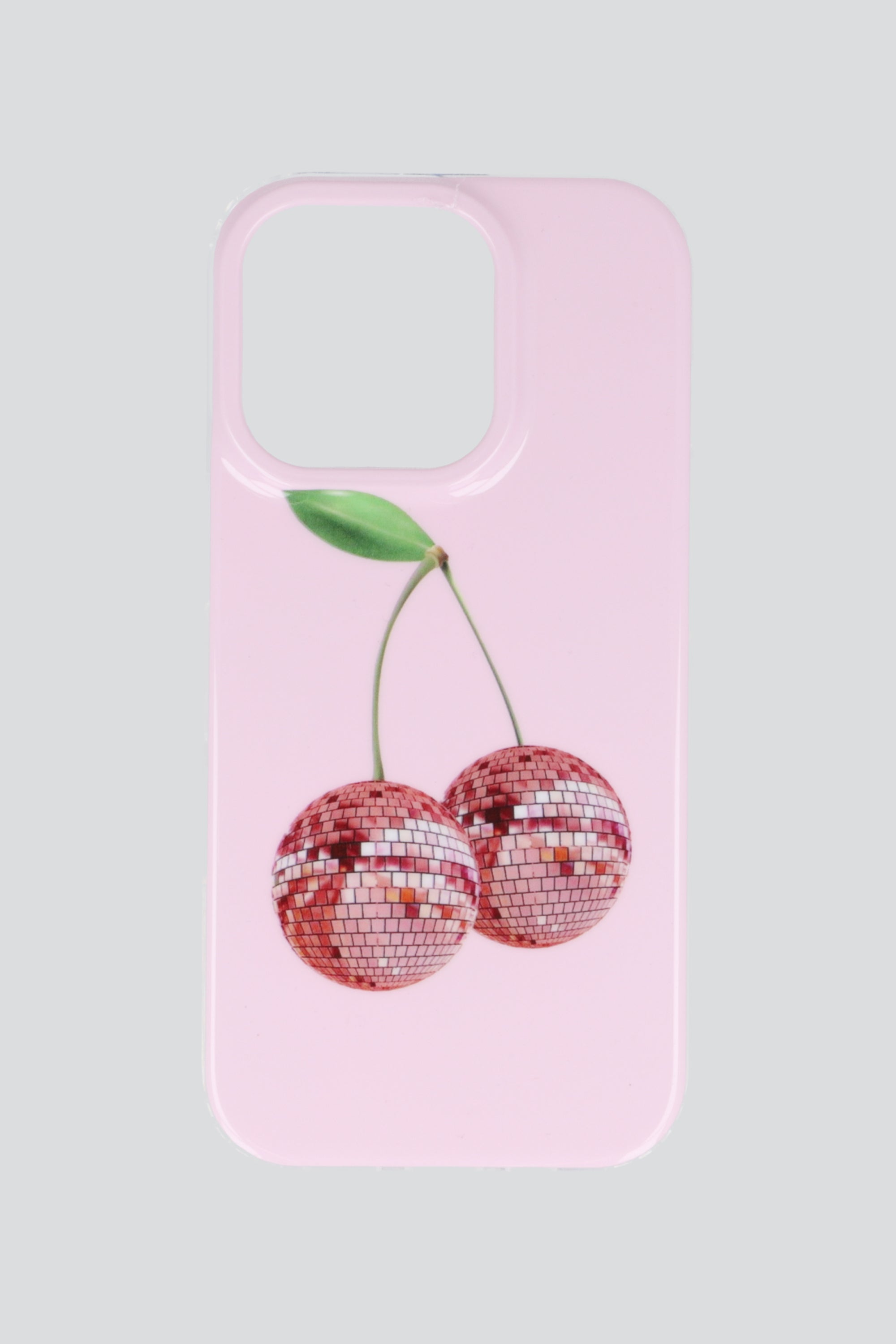 Funda iph 16 pro cerezas disco