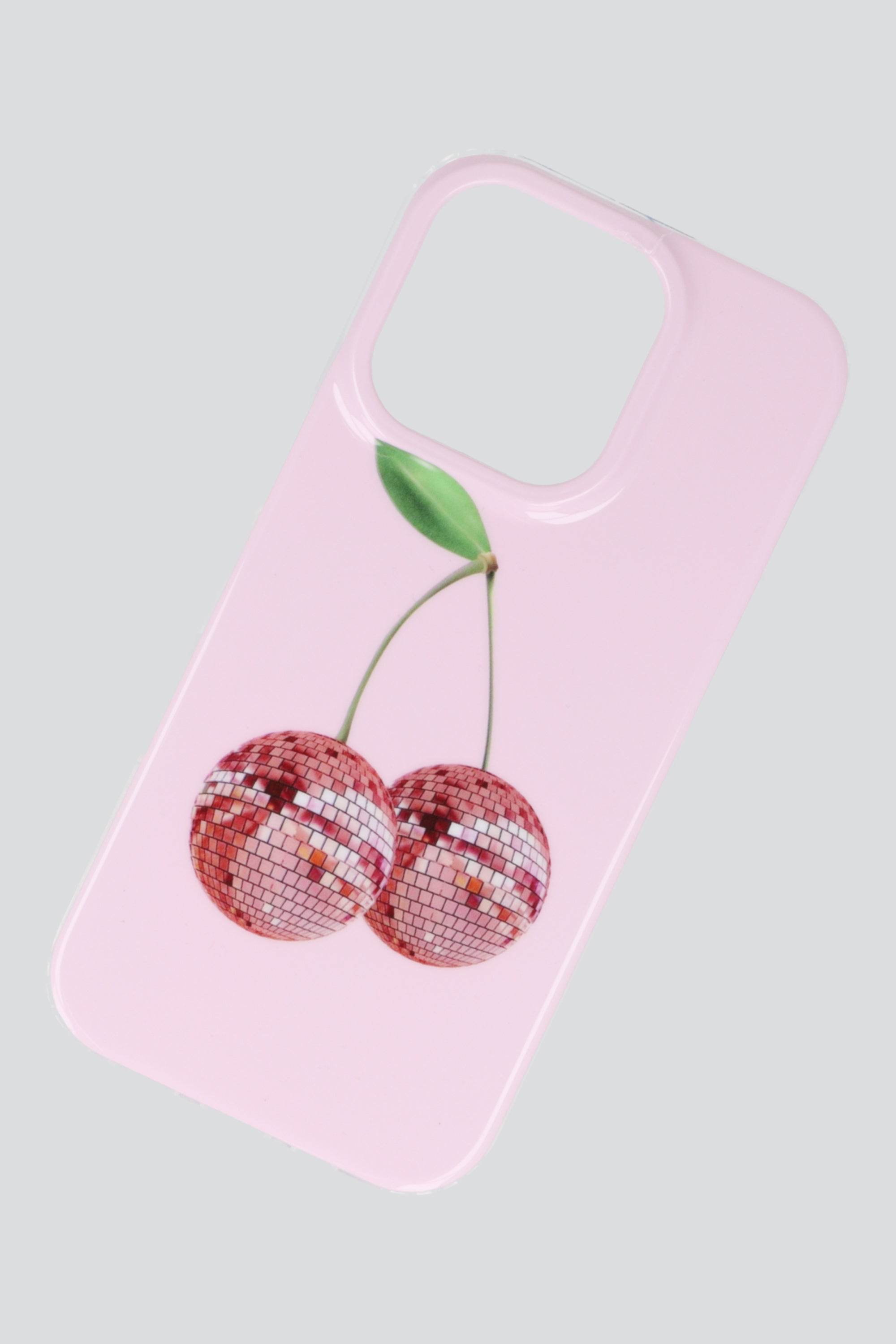 Funda iph 16 pro cerezas disco