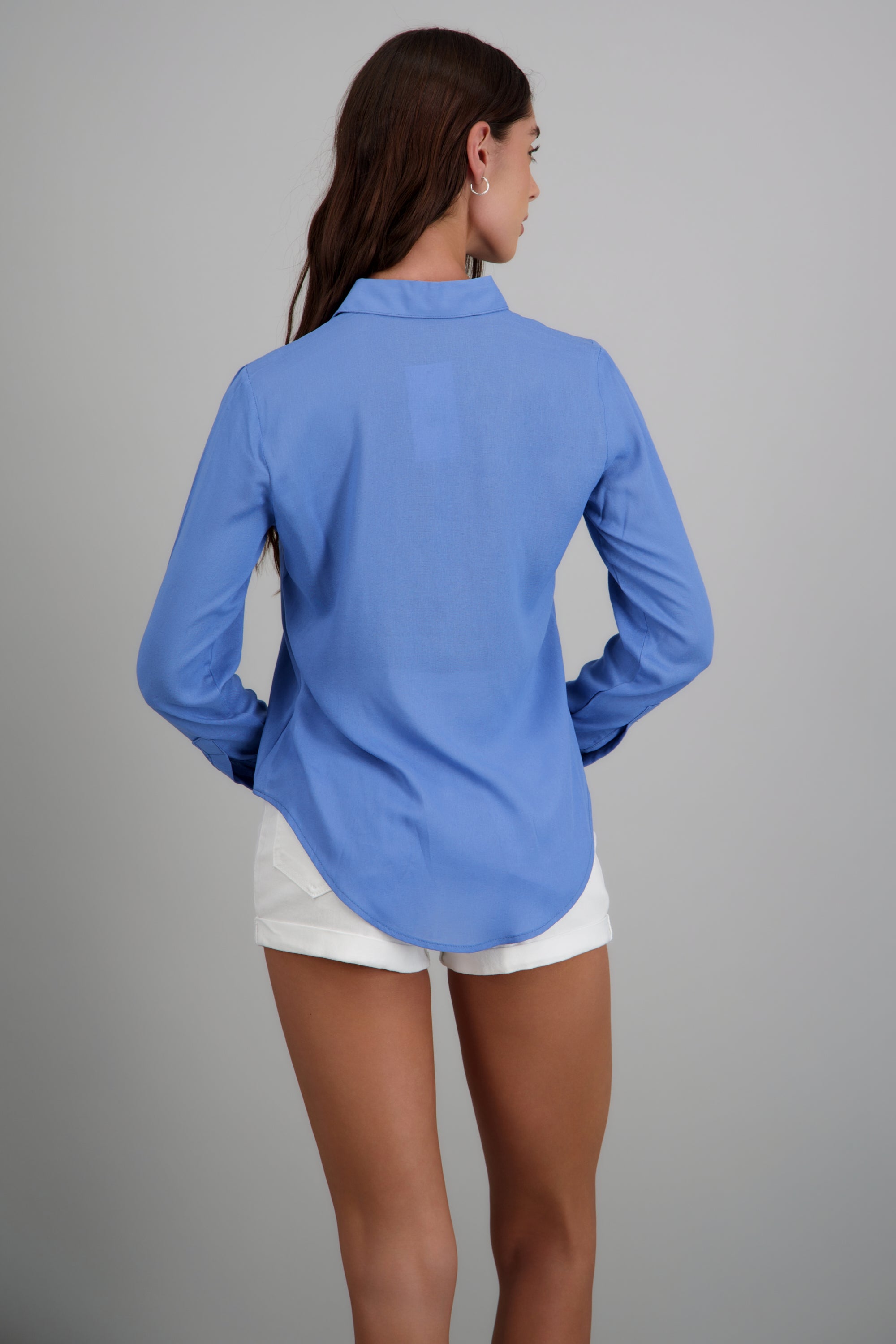 Camisa manga larga lisa INDIGO