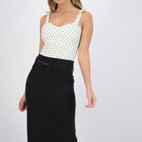 bodysuit tirante moños polka dots