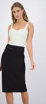 bodysuit tirante moños polka dots
