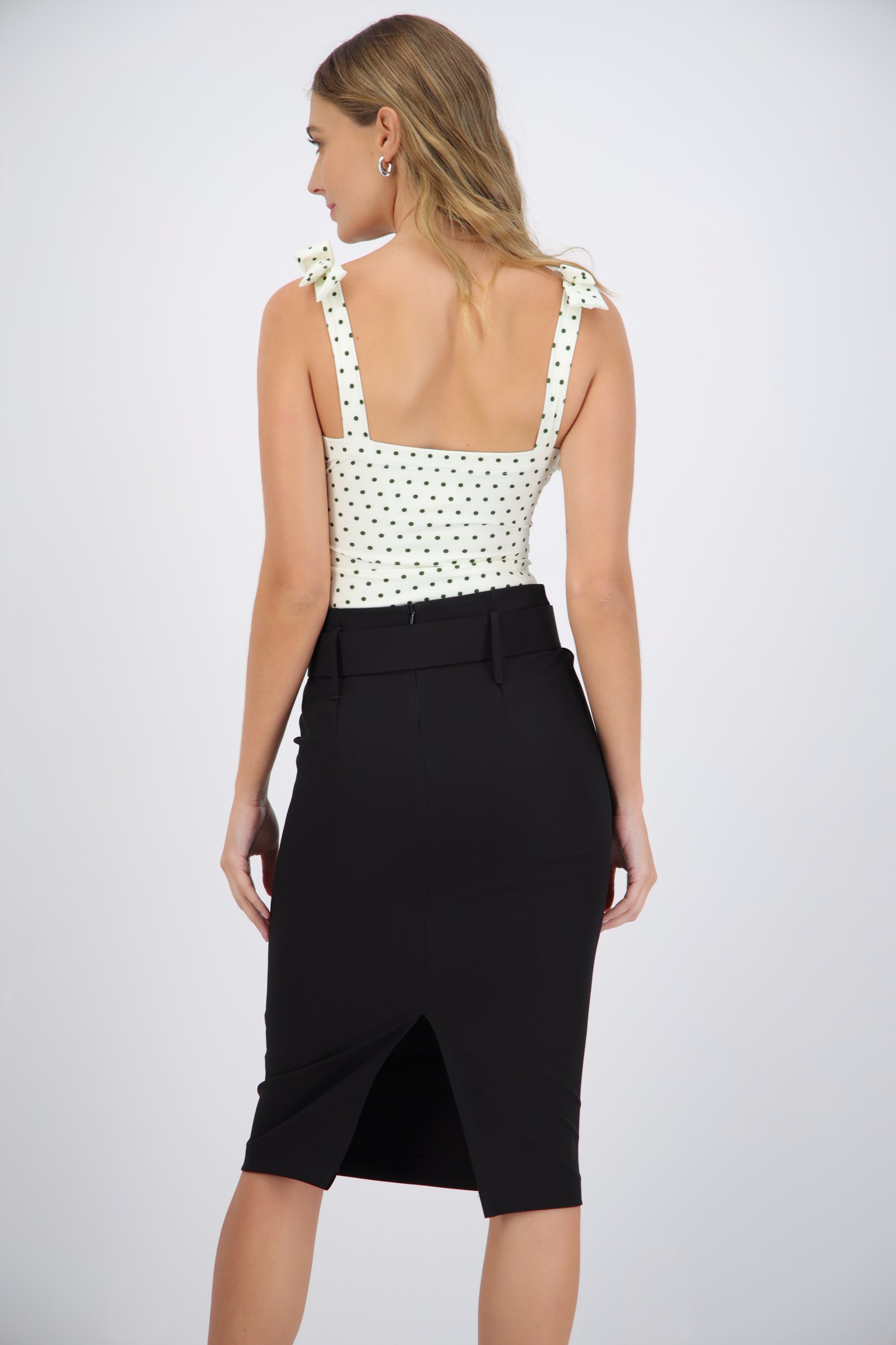bodysuit tirante moños polka dots