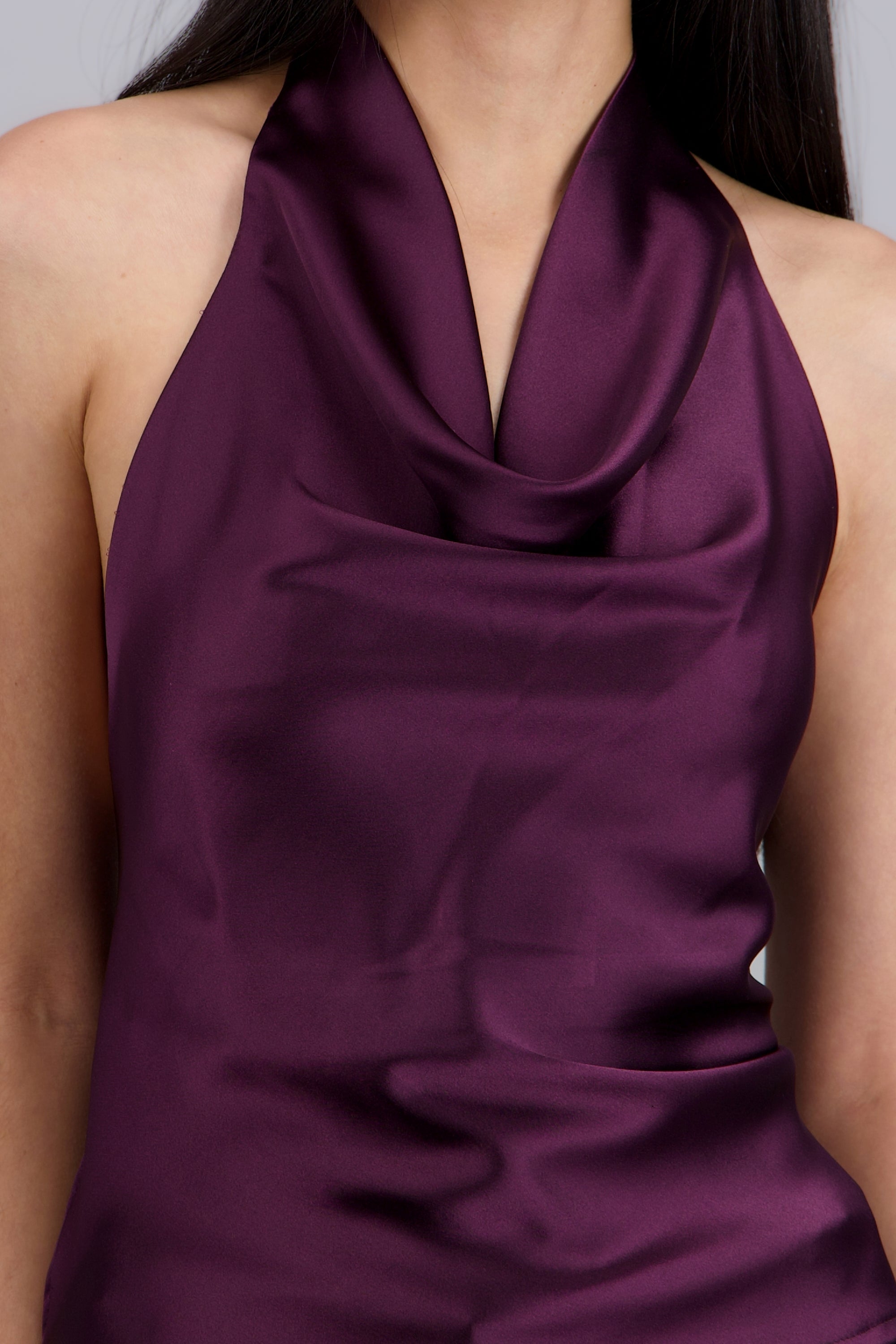 top halter cuello cascada UVA