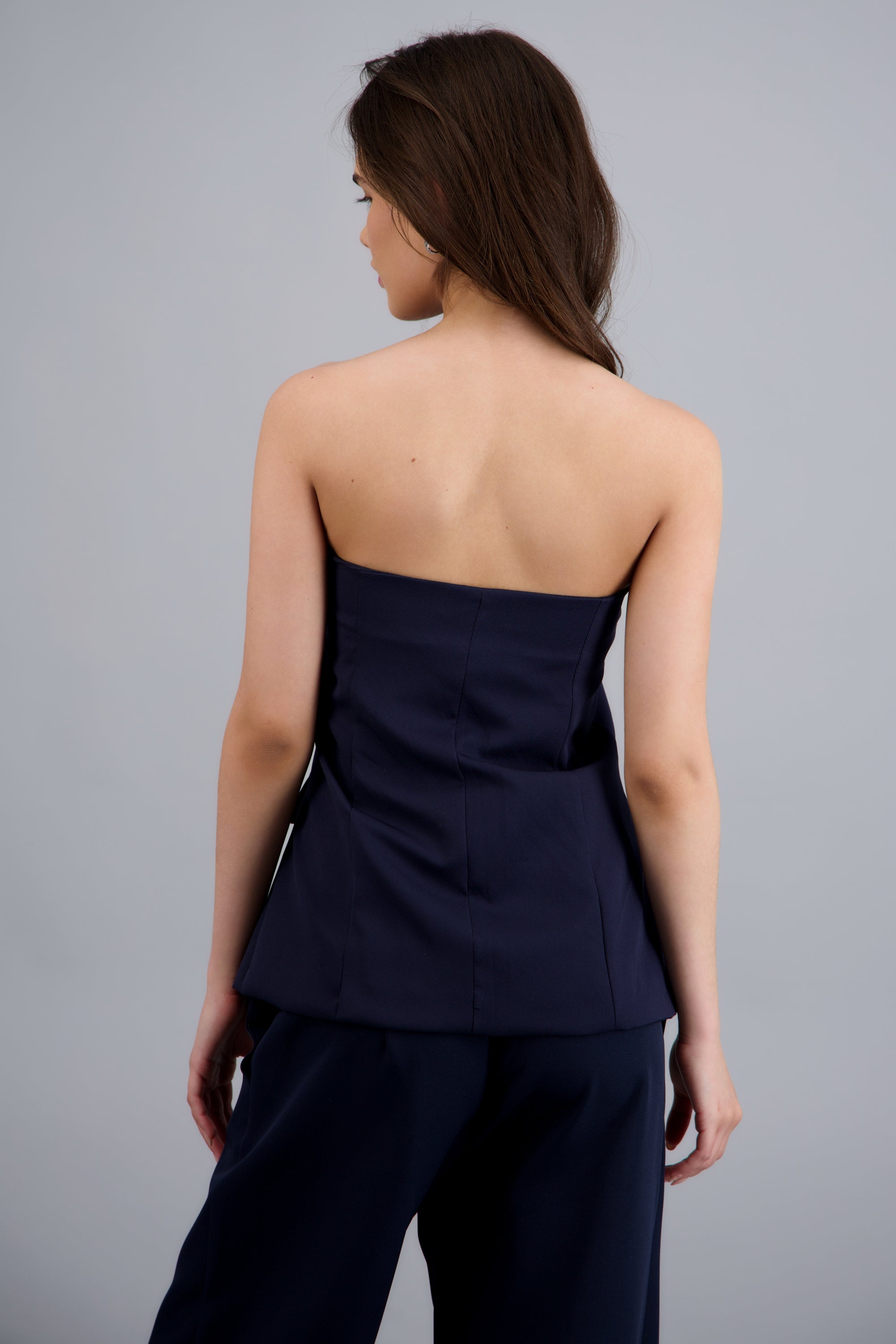 Top strapless sastreado MARINO
