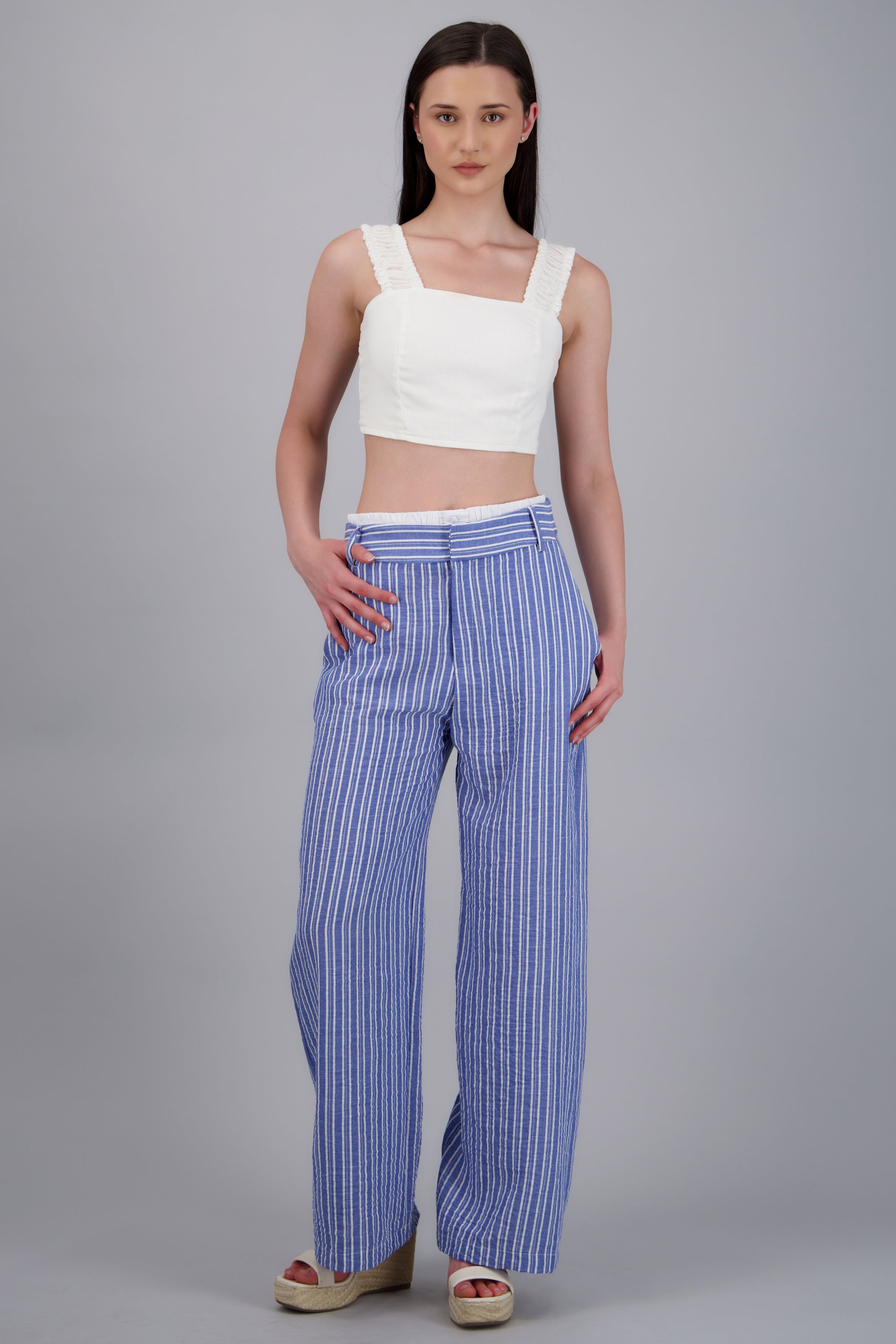 PANTALON RAYAS DET PRETINA AZUL COMBO